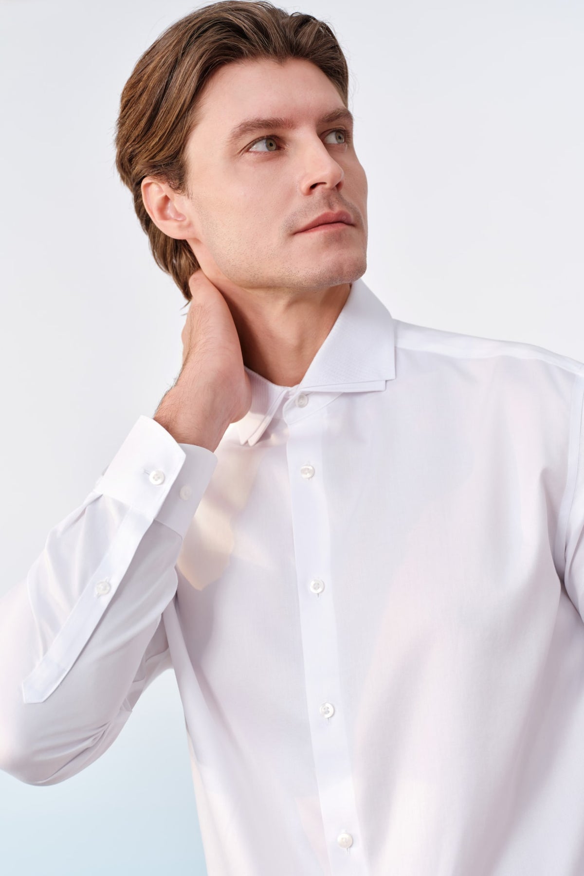 G2000 - Shirts - Non-Iron Premium Cotton Fine Twill Smart Fit Long Sleeve Shirt With Design Detail