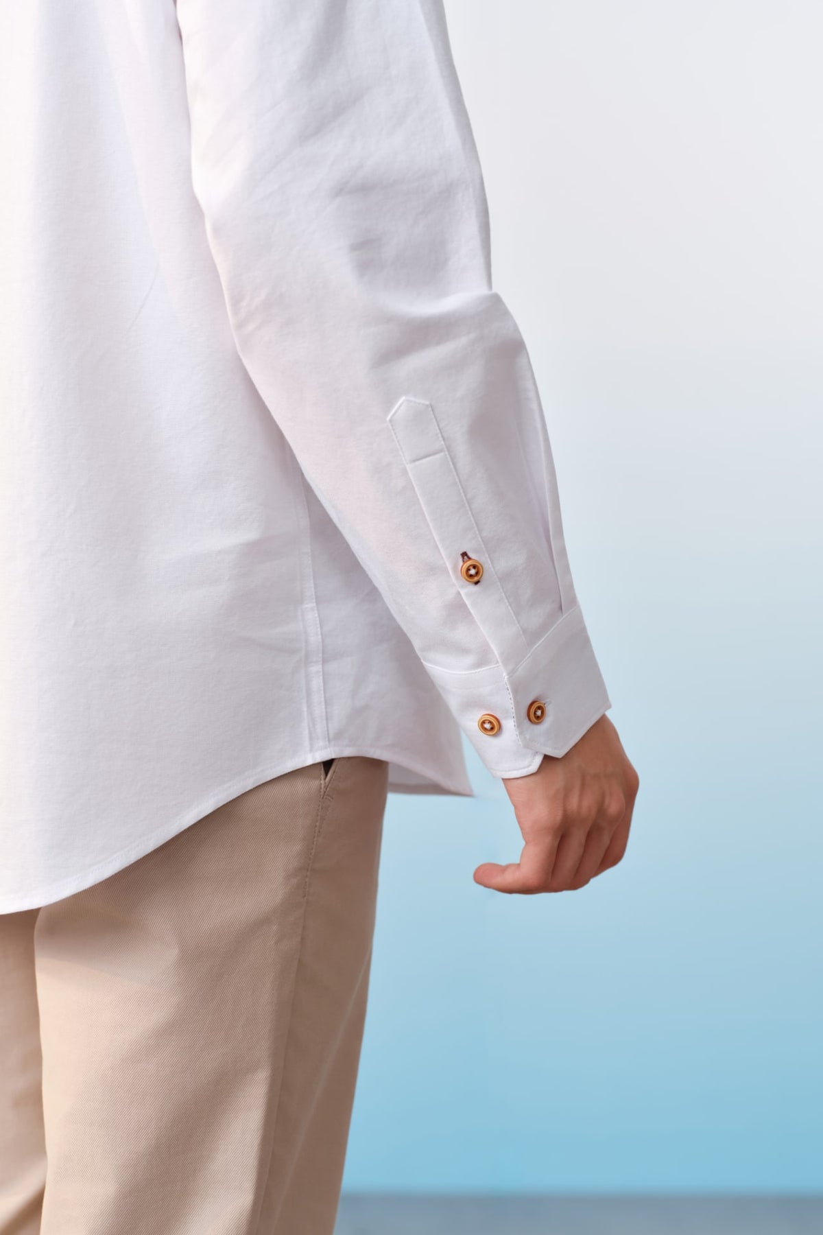 G2000 - Shirts - Wrinkle Free Cotton Oxford Relax Fit Long Sleeve Casual Shirt With Logo