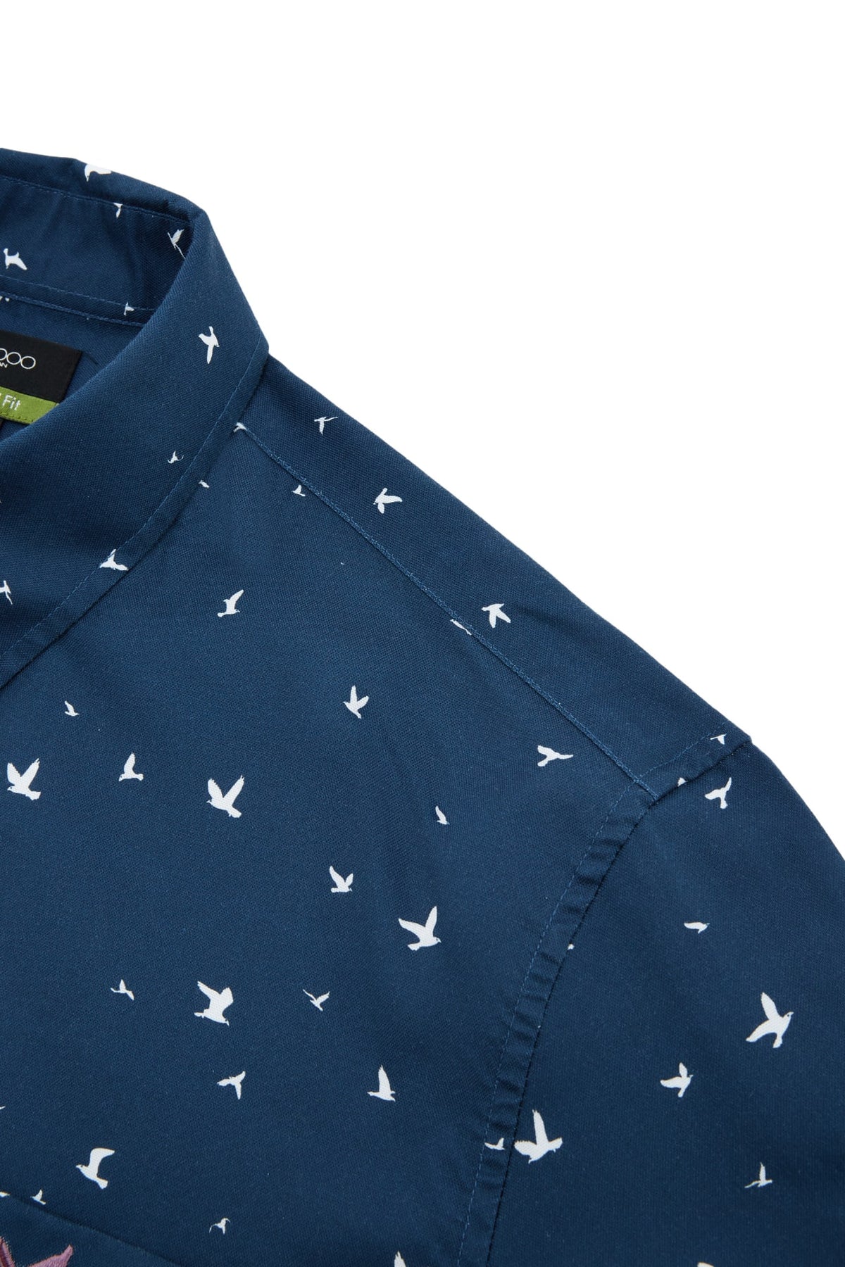 G2000 - Shirts - Non-iron Pure Cotton Oxford Birdy Print Relax Fit Long Sleeve Casual Shirt