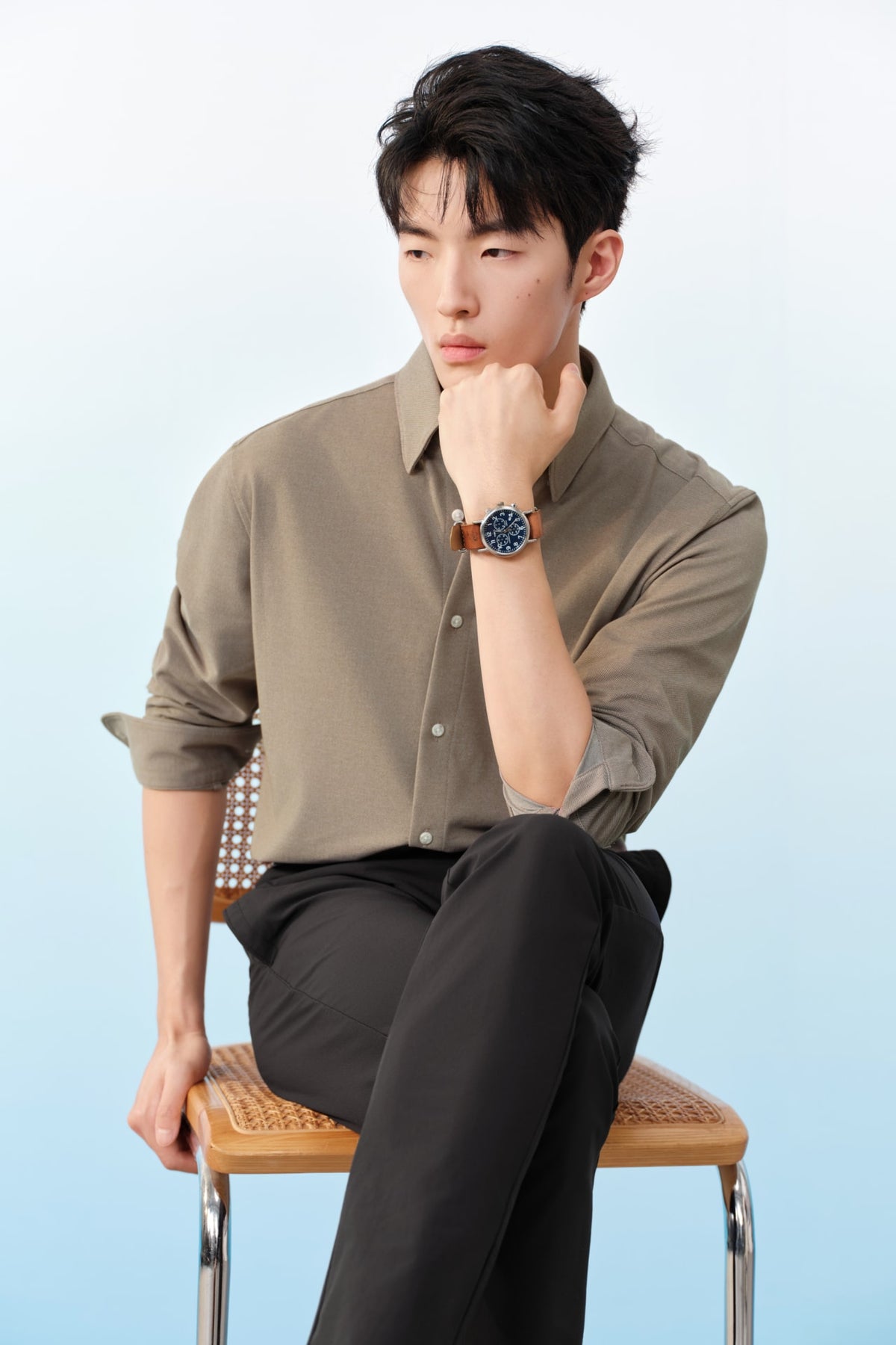 G2000 - Shirts - Easy Iron Cotton Knit Smart Fit Long Sleeve Shirt