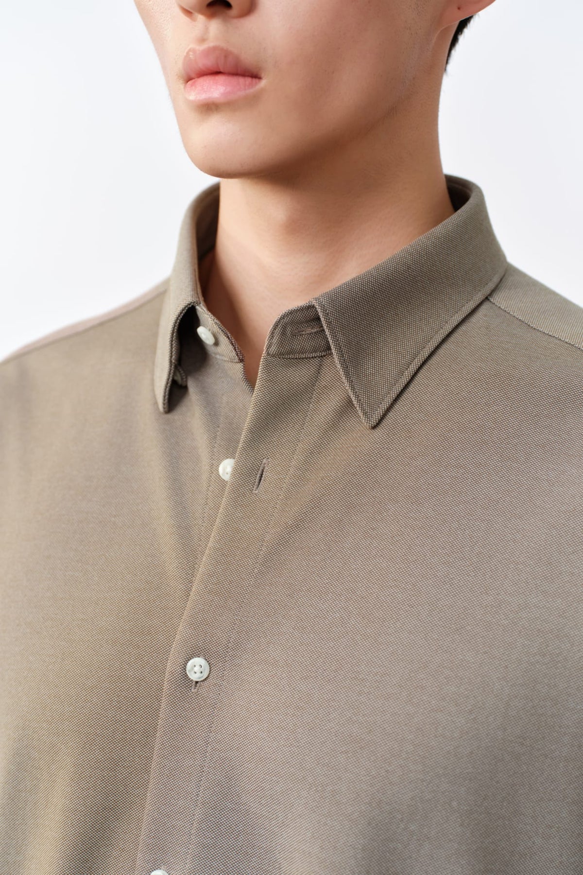 G2000 - Shirts - Easy Iron Cotton Knit Smart Fit Long Sleeve Shirt