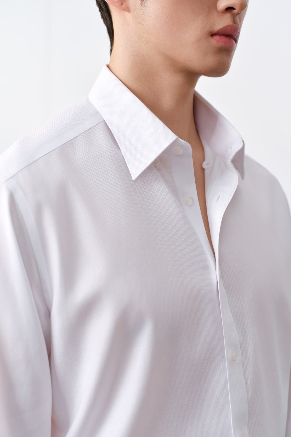 G2000 - Shirts - Non-Iron Cotton Dobby Textured Regular Fit Long Sleeve Shirt