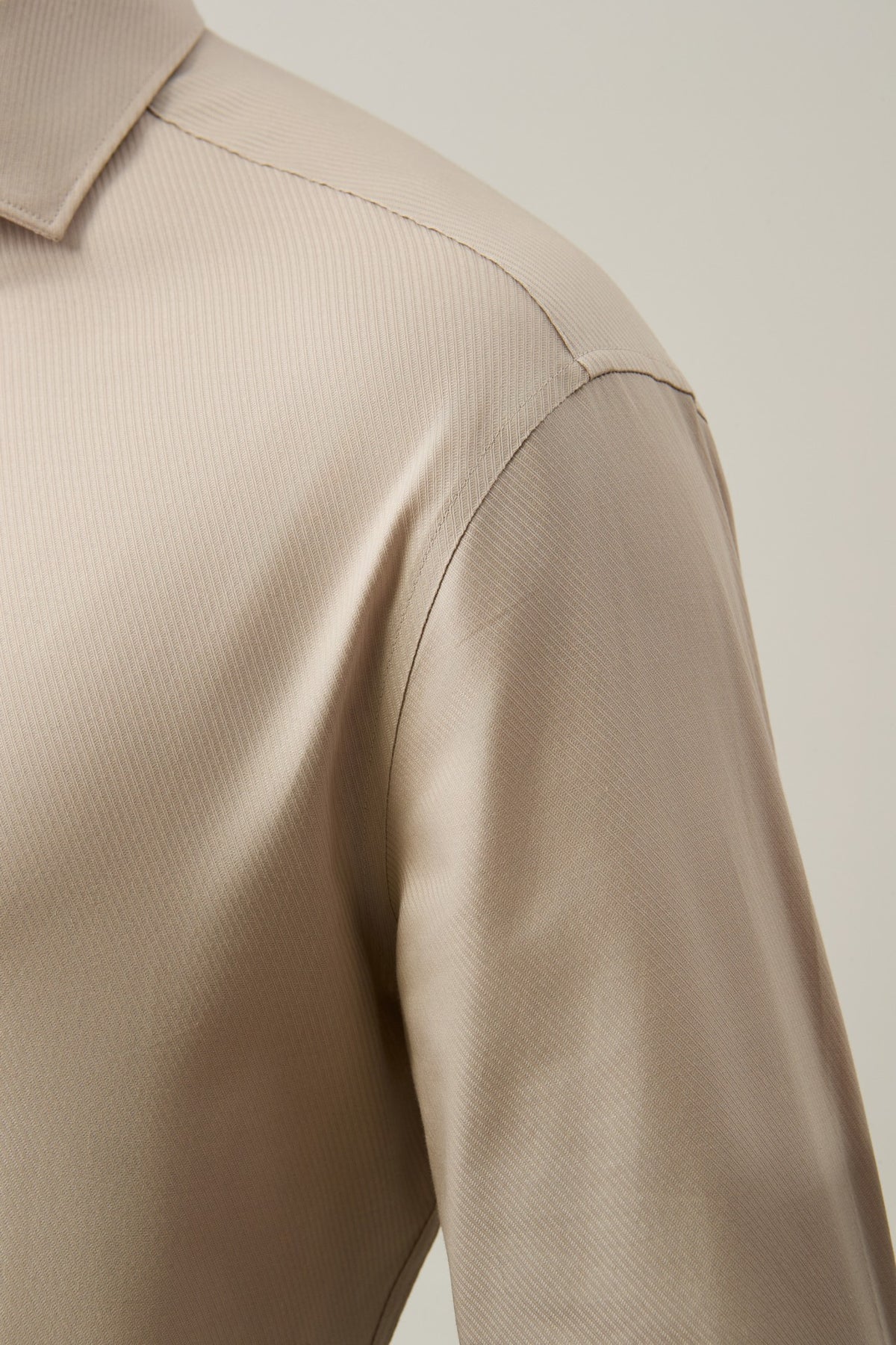Non-Iron Easy Care Cotton Blend Wide Twill Smart Fit Long Sleeve Shirt