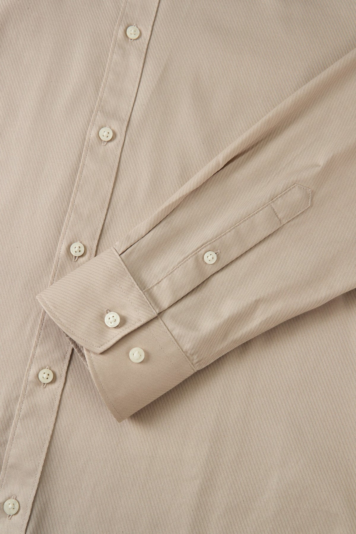 Non-Iron Easy Care Cotton Blend Wide Twill Smart Fit Long Sleeve Shirt