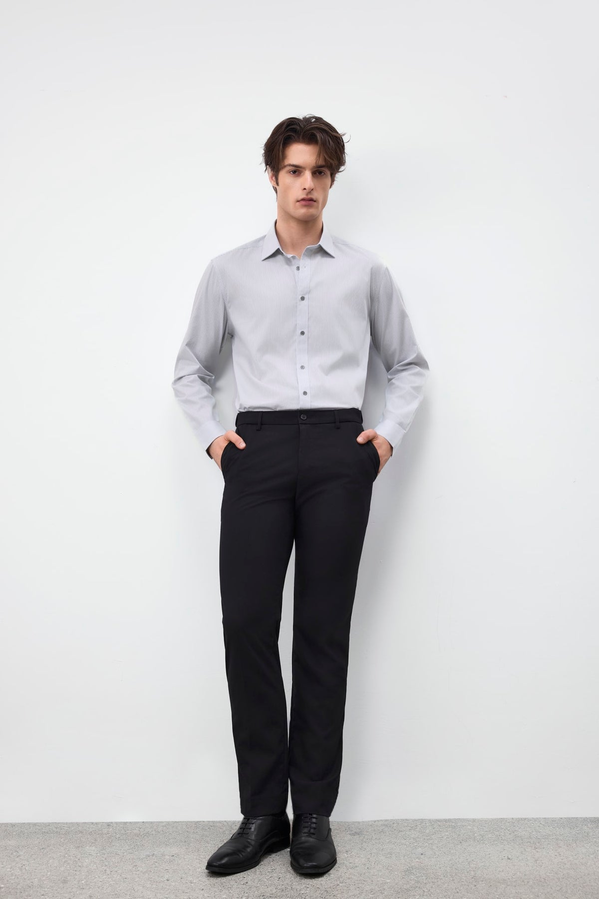 G2000 - Shirts - Non-Iron Easy Care Stripe Smart Fit Long Sleeve Shirt