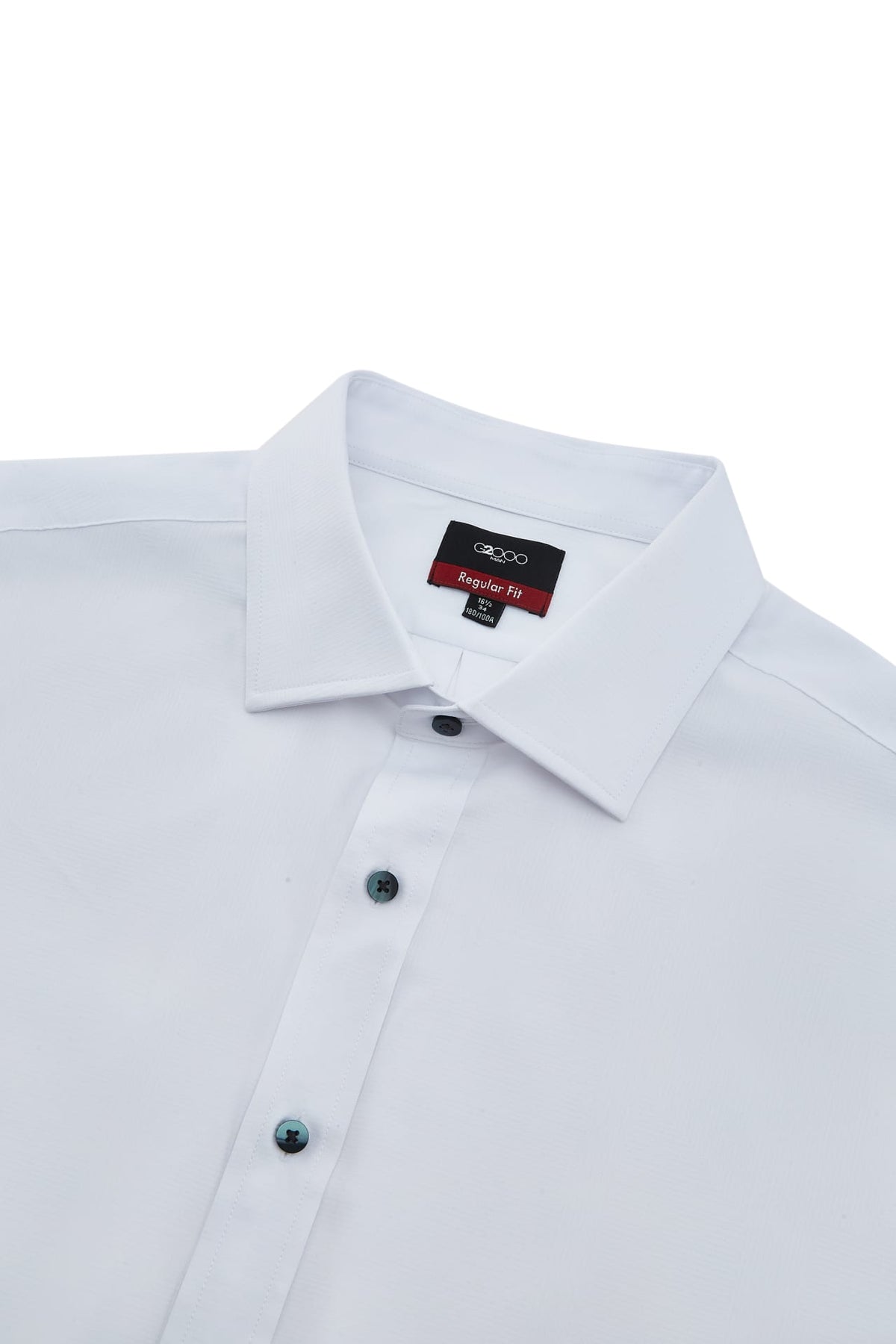 G2000 Shirts Non-Iron Cool Touch Stretch Textured Regular Fit Long Sleeve Shirt