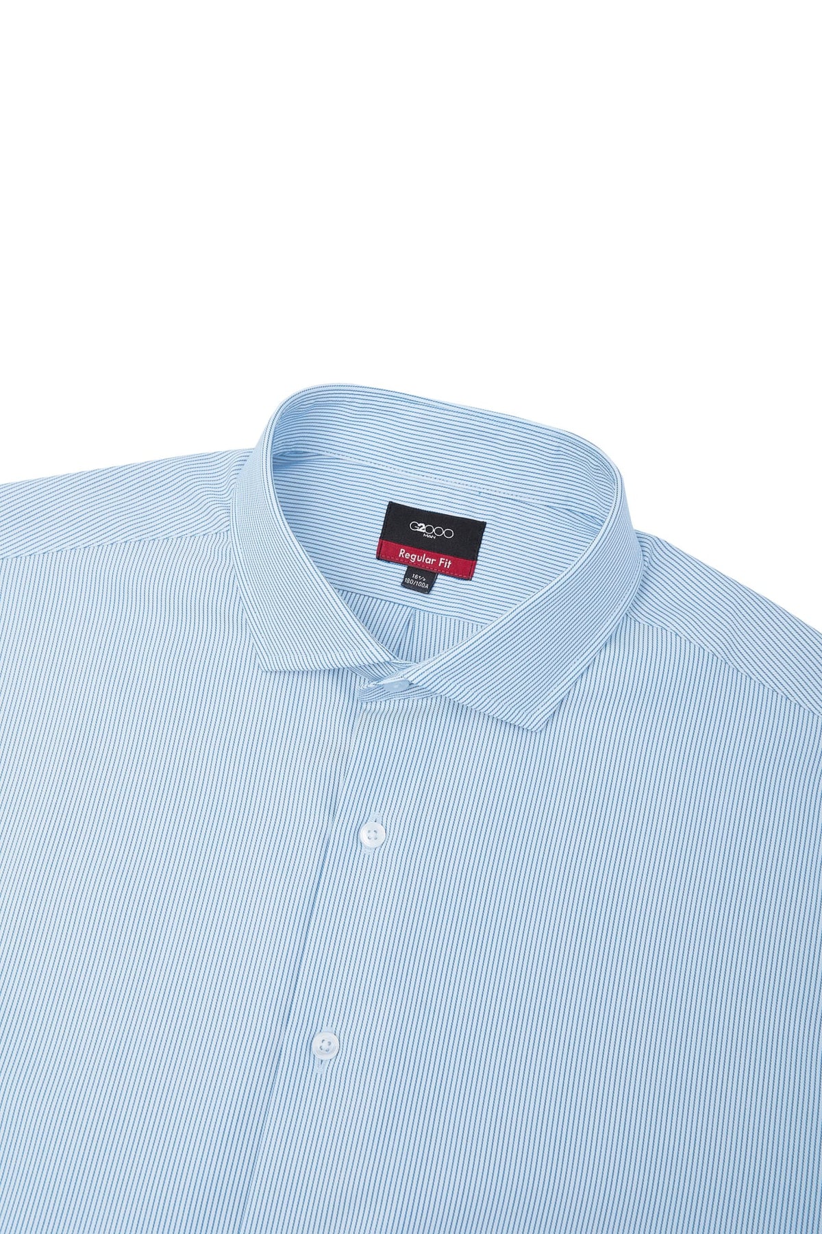 G2000 - Shirts - Non-Iron Cool Touch Stretch Stripe Regular Fit Long Sleeve Shirt