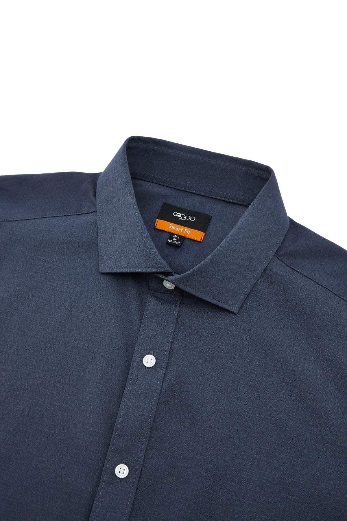G2000 - Shirts - Non-Iron Three-Proof Finish Textured Smart Fit Long Sleeve Shirt