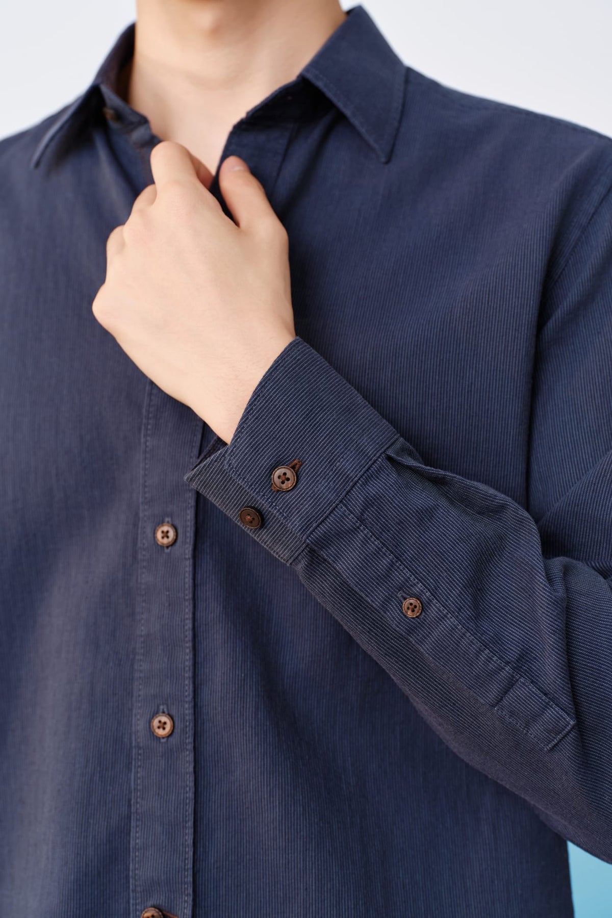 G2000 - Shirts - Lyocell Blend Stripe Comfort Fit Long Sleeve Casual Shirt