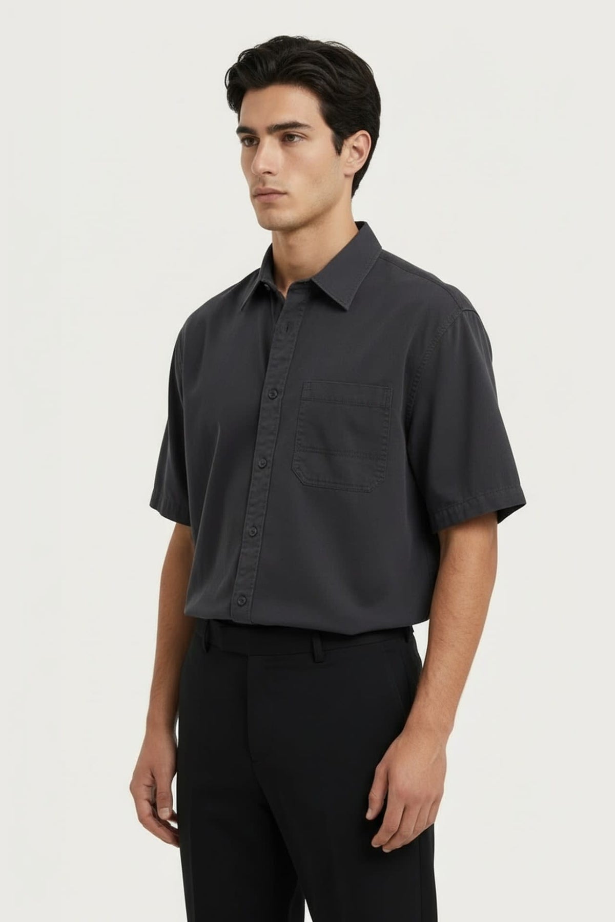 G2000 - Shirts - Pure Cotton Garment Dye Relax Fit Short Sleeve Casual Shirt