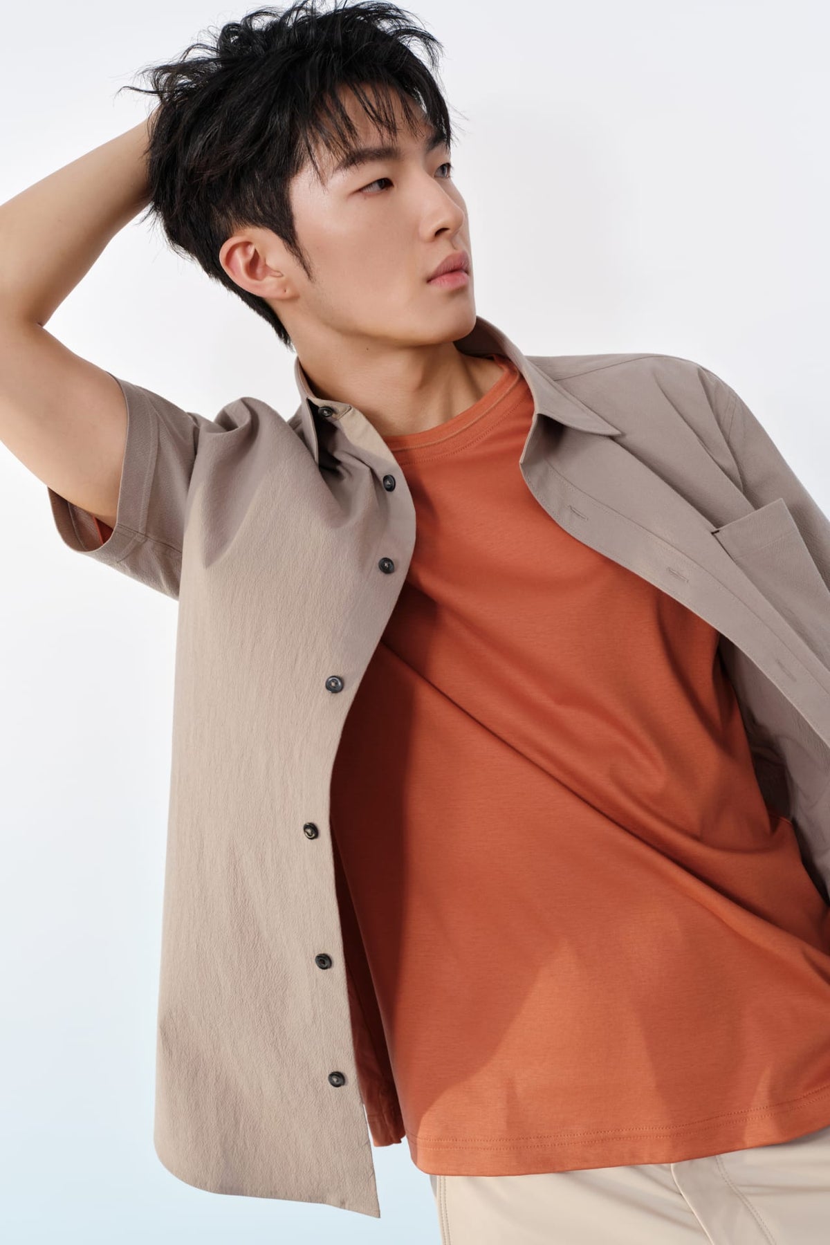 G2000 - Shirts - Cotton Stretch Seersucker Comfort Fit Short Sleeve Casual Shirt