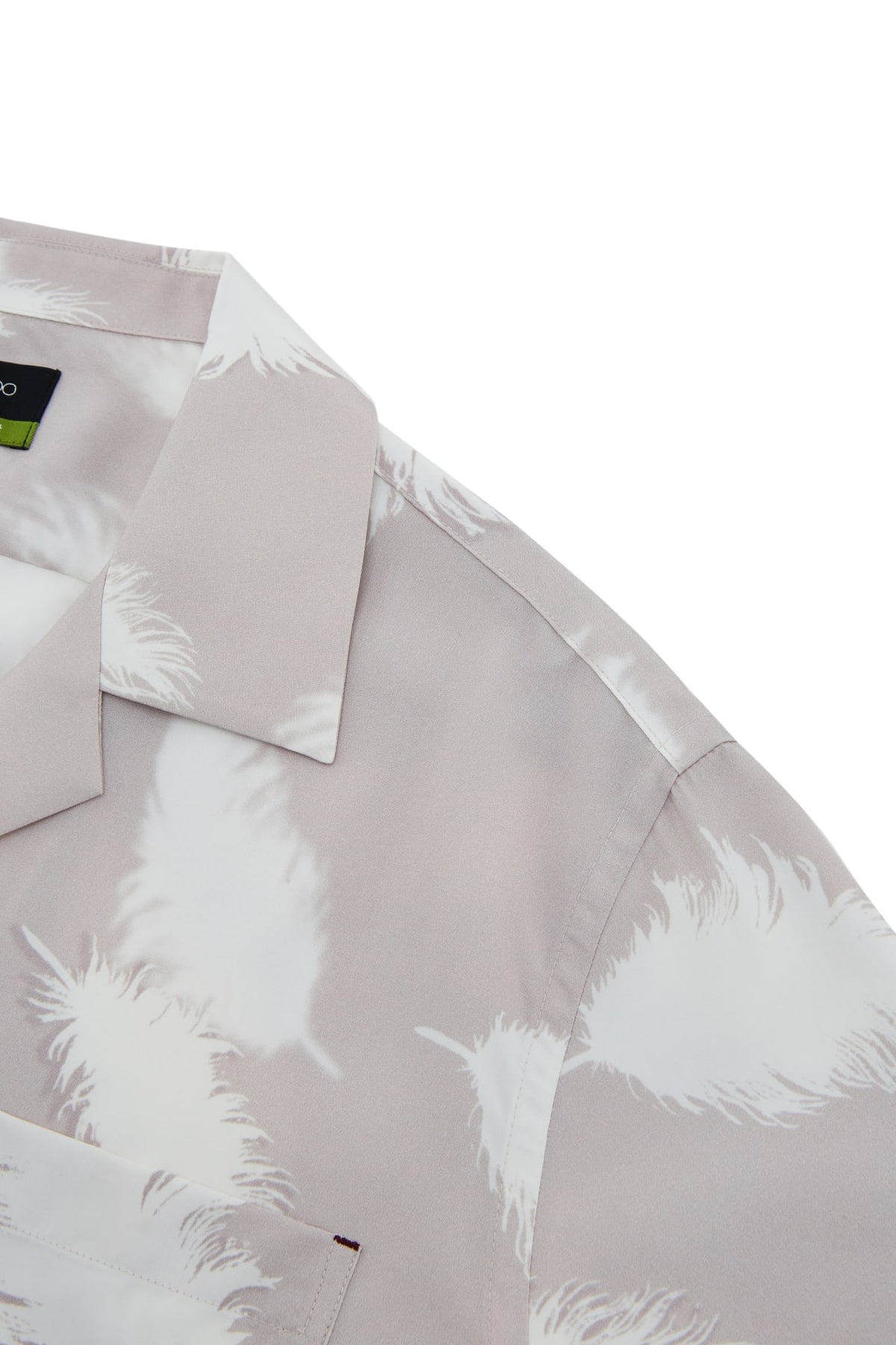 G2000 - Shirts - Modal Blend Feather Print Relax Fit Short Sleeve Casual Shirt