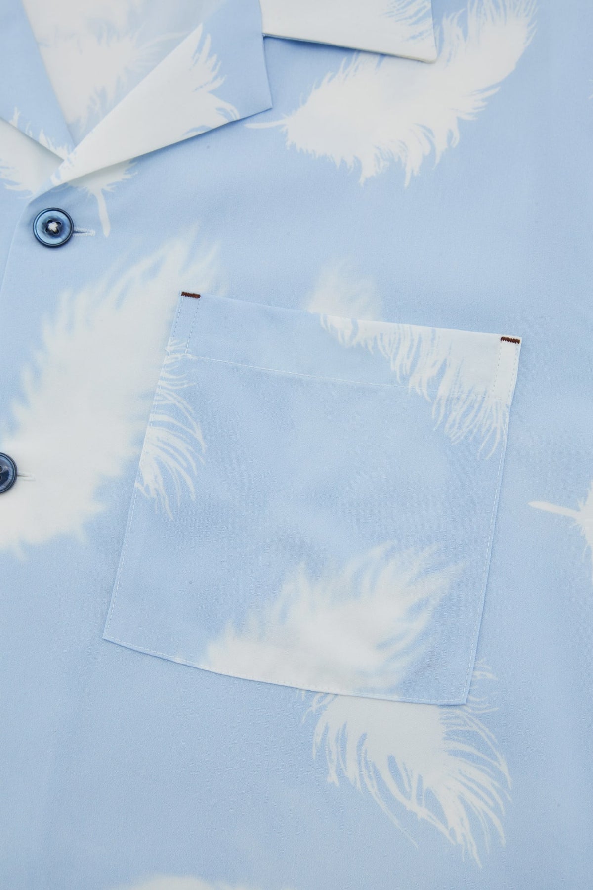 G2000 - Shirts - Modal Blend Feather Print Relax Fit Short Sleeve Casual Shirt