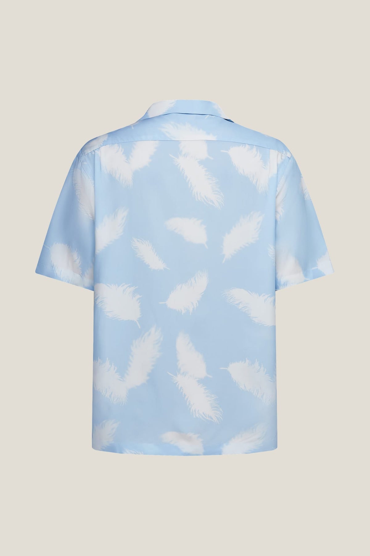 G2000 - Shirts - Modal Blend Feather Print Relax Fit Short Sleeve Casual Shirt