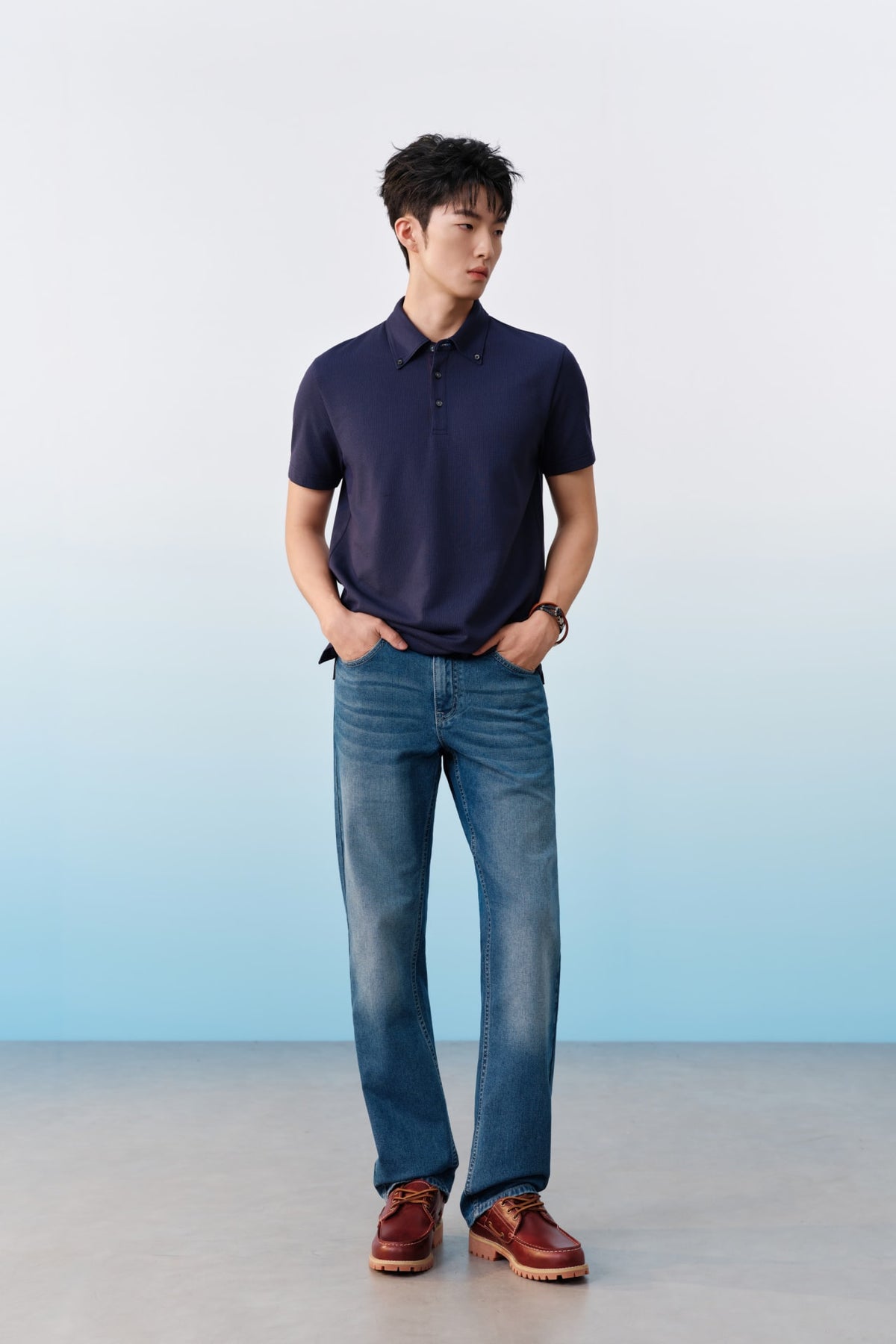 G2000 Polos Cool Touch Cotton Blend Jacquard Comfort Fit Polo Tee