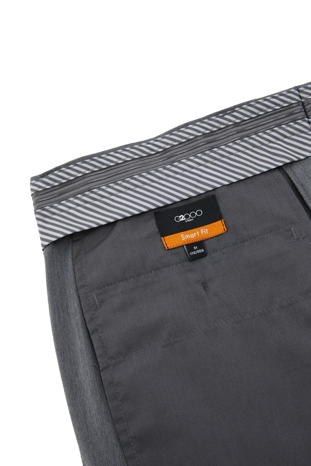 G2000 - Pants - Wool Blend Plain Weave Smart Fit Suit Pants