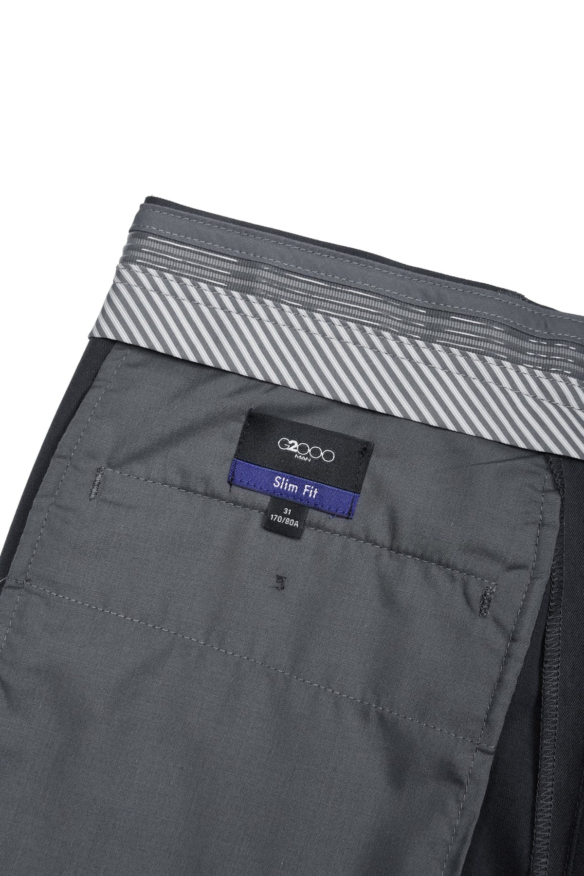 G2000 - Pants - Quick Dry Wicking Poly Blend Twill Slim Fit Suit Pants