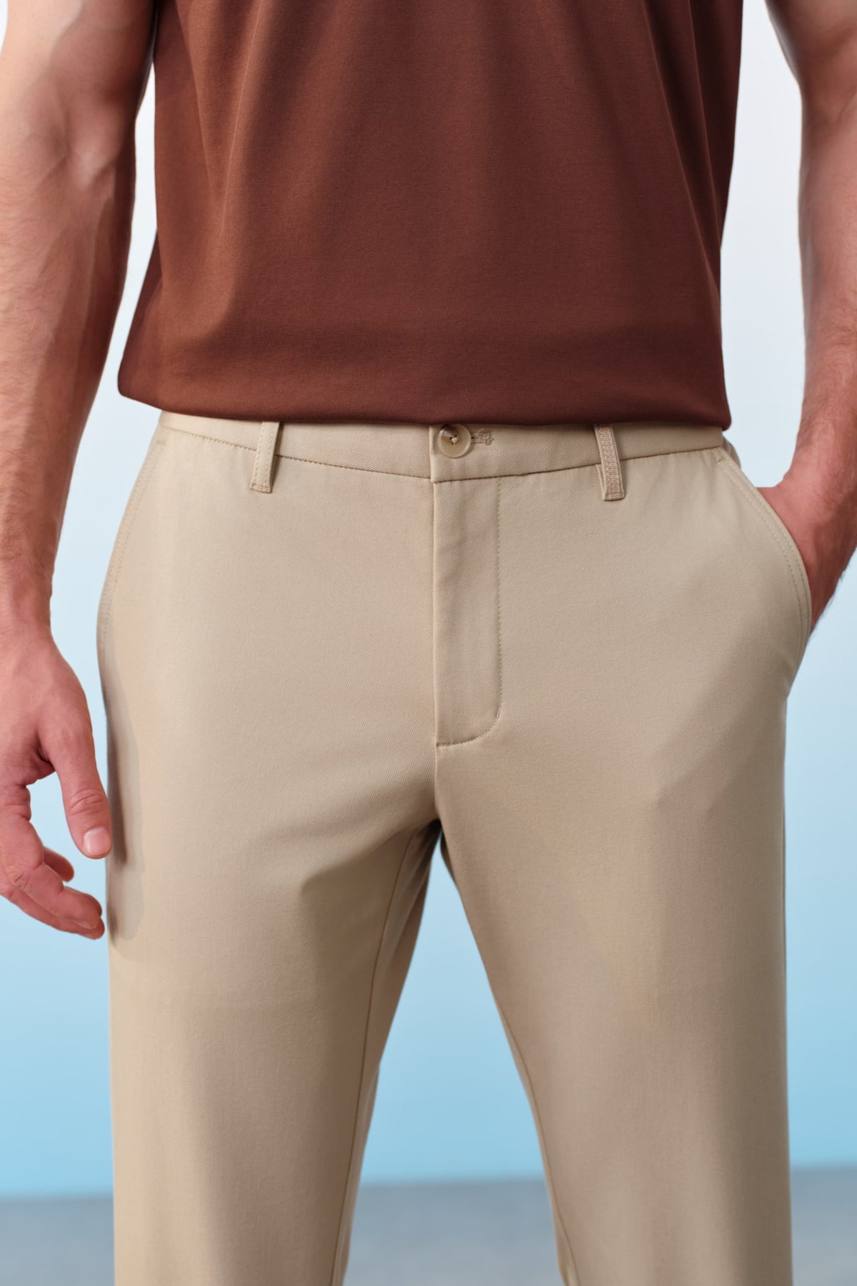 G2000 - Pants - Stain Resistance Cotton Blend Stretch Twill Slim Tapered Fit Casual Pants