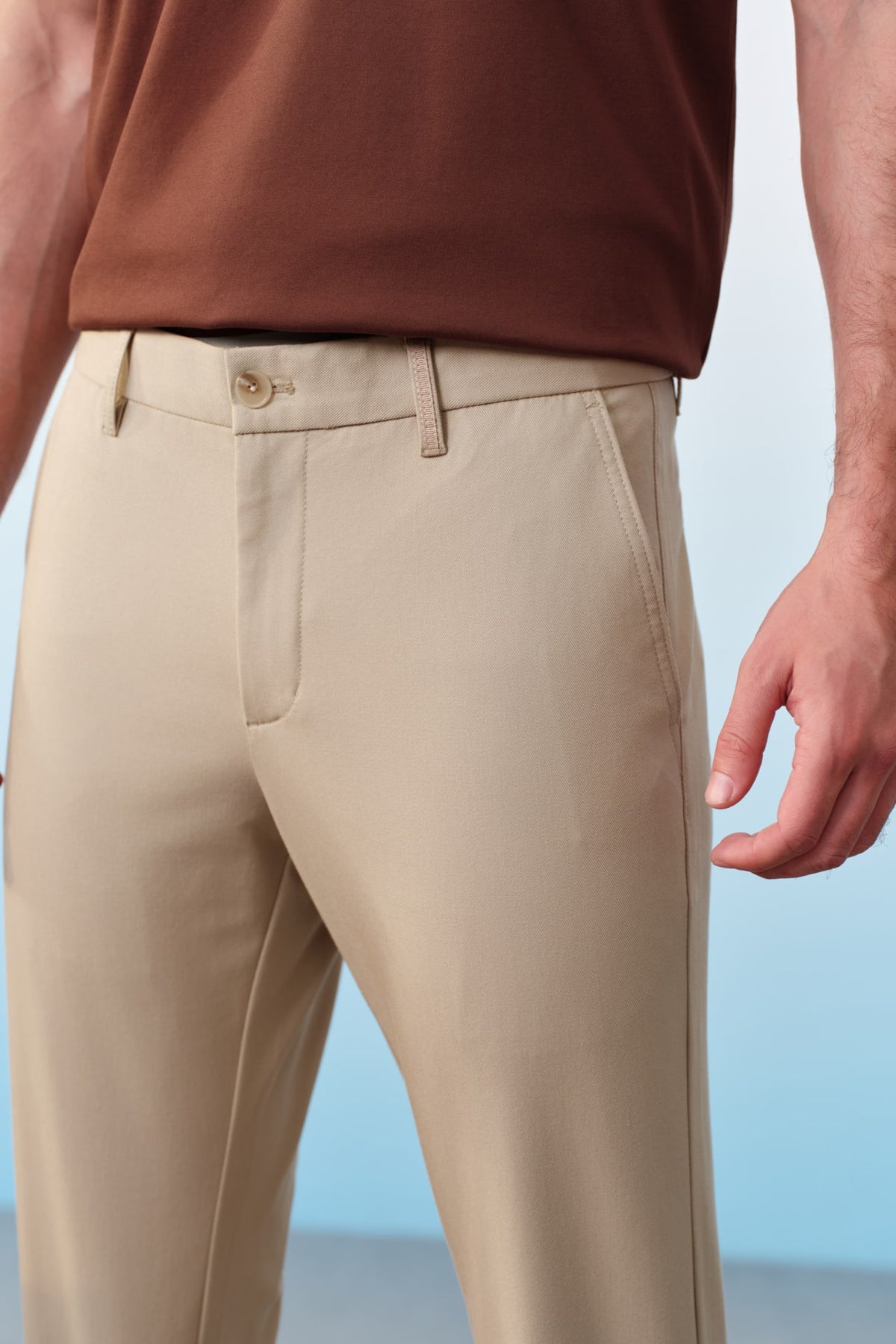G2000 - Pants - Stain Resistance Cotton Blend Stretch Twill Slim Tapered Fit Casual Pants