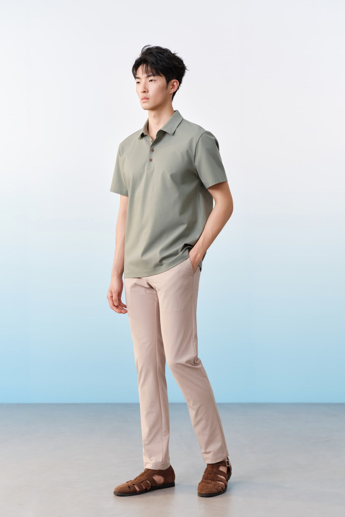 G2000 - Pants - Multi-Way Stretch Poly Knit Ottoman Slim Tapered Fit Casual Pants
