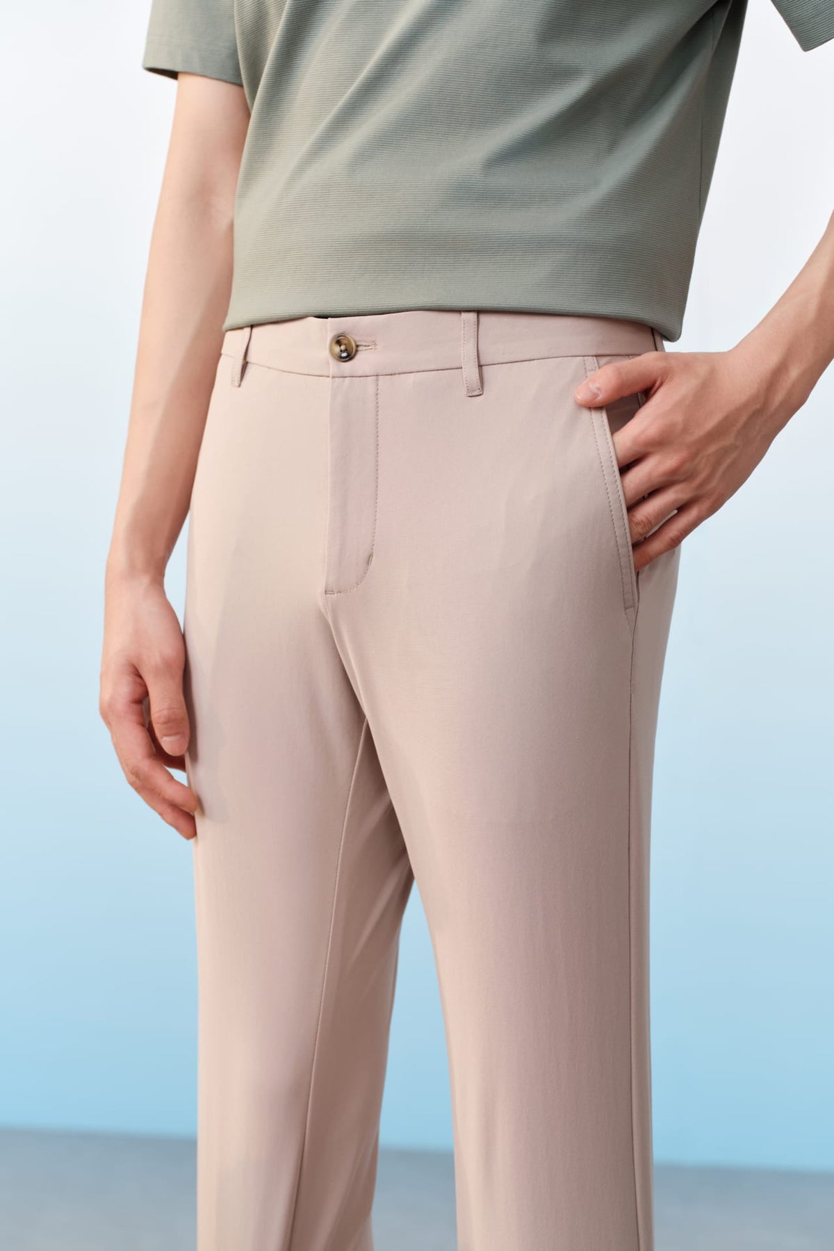 G2000 - Pants - Multi-Way Stretch Poly Knit Ottoman Slim Tapered Fit Casual Pants