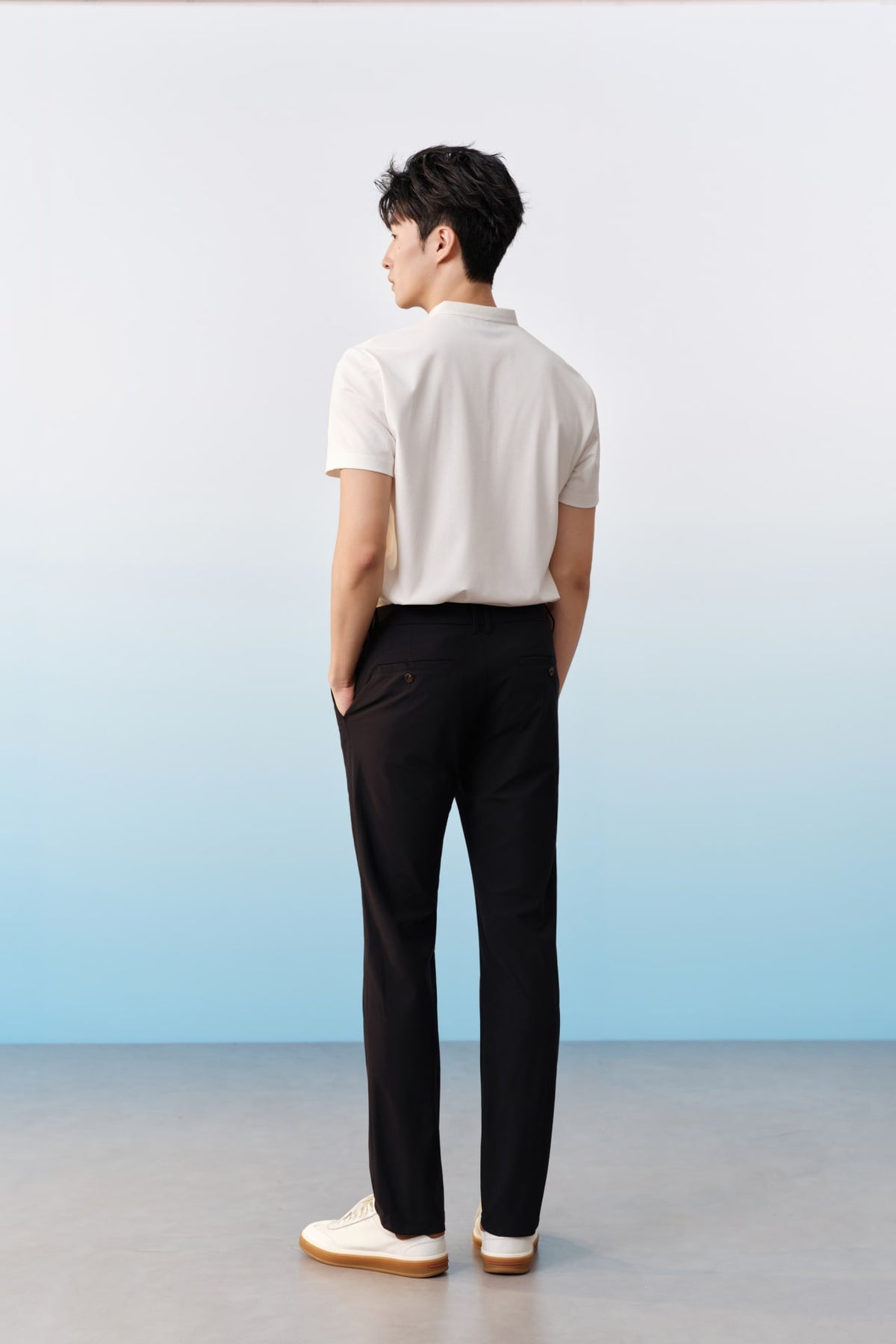 G2000 - Pants - Multi-Way Stretch Poly Knit Ottoman Slim Tapered Fit Casual Pants