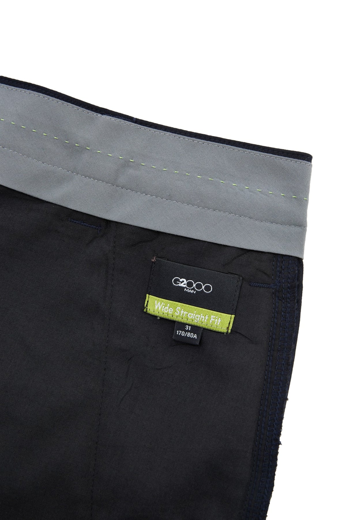 G2000 - Pants - Lyocell Blend Twill Wide Straight Fit Casual Pants