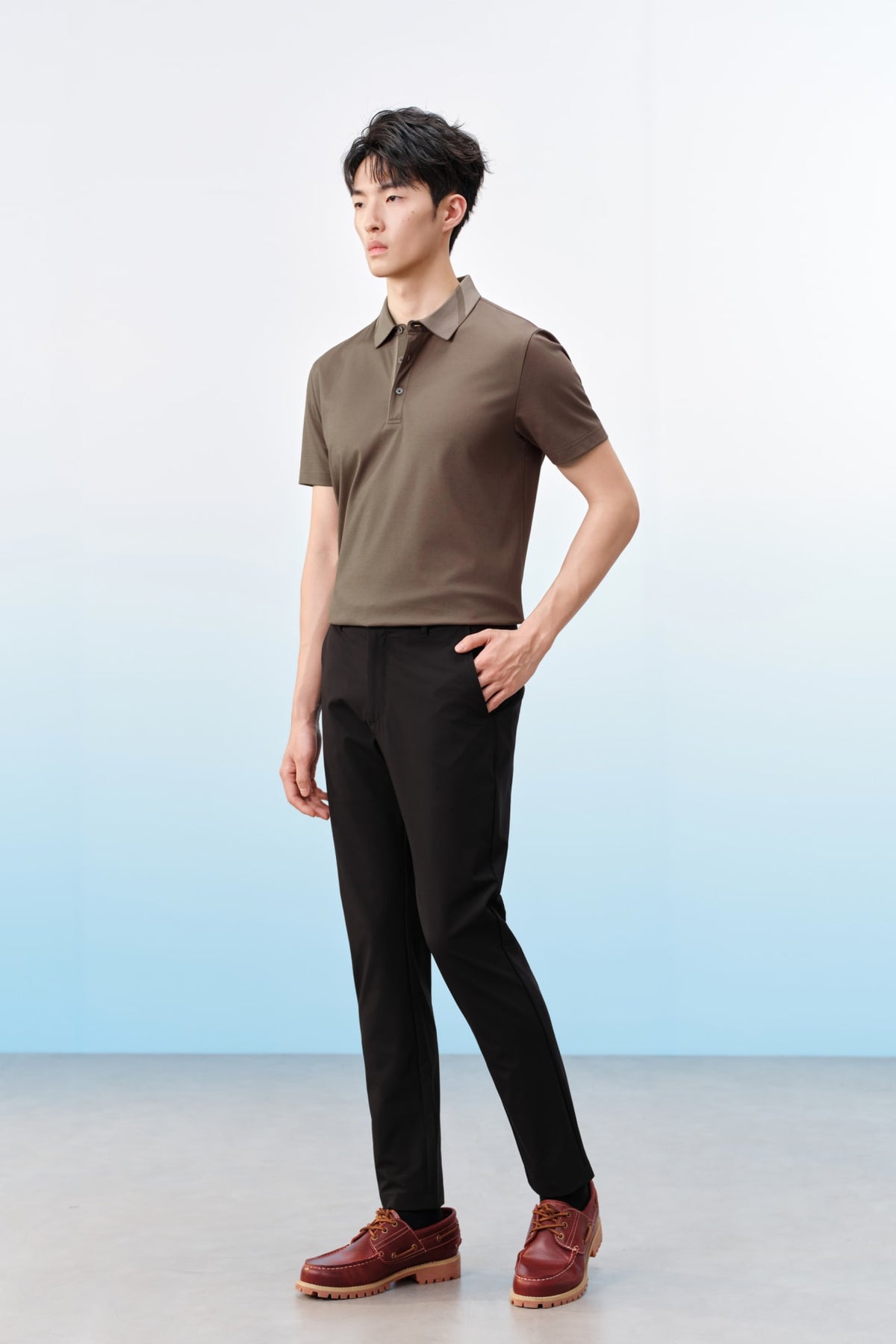 G2000 - Pants - Multi-Way Stretch Nylon Twill Extra Slim Fit Casual Pants - Anthracite - Extra Slim