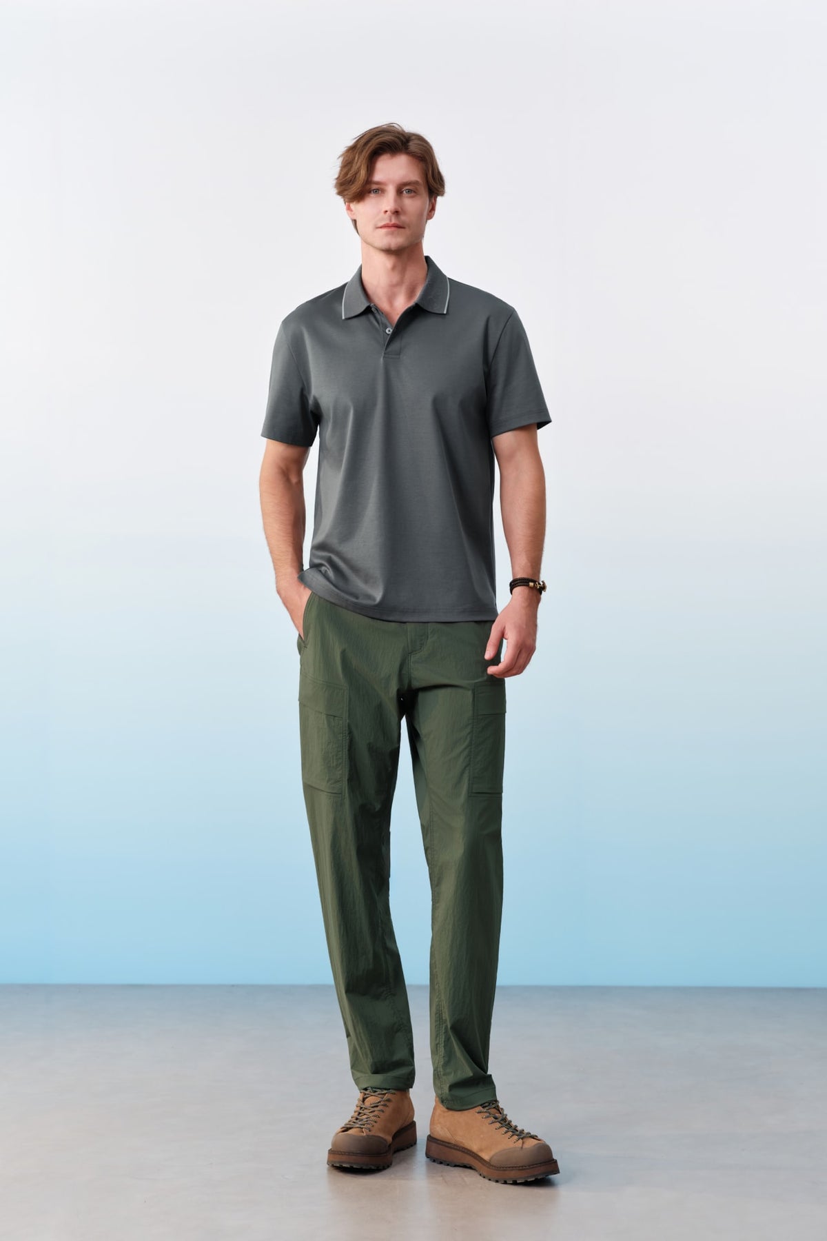 G2000 Pants Lightweight Multi-Way Stretch Nylon Smart Tapered Fit Casual Pants