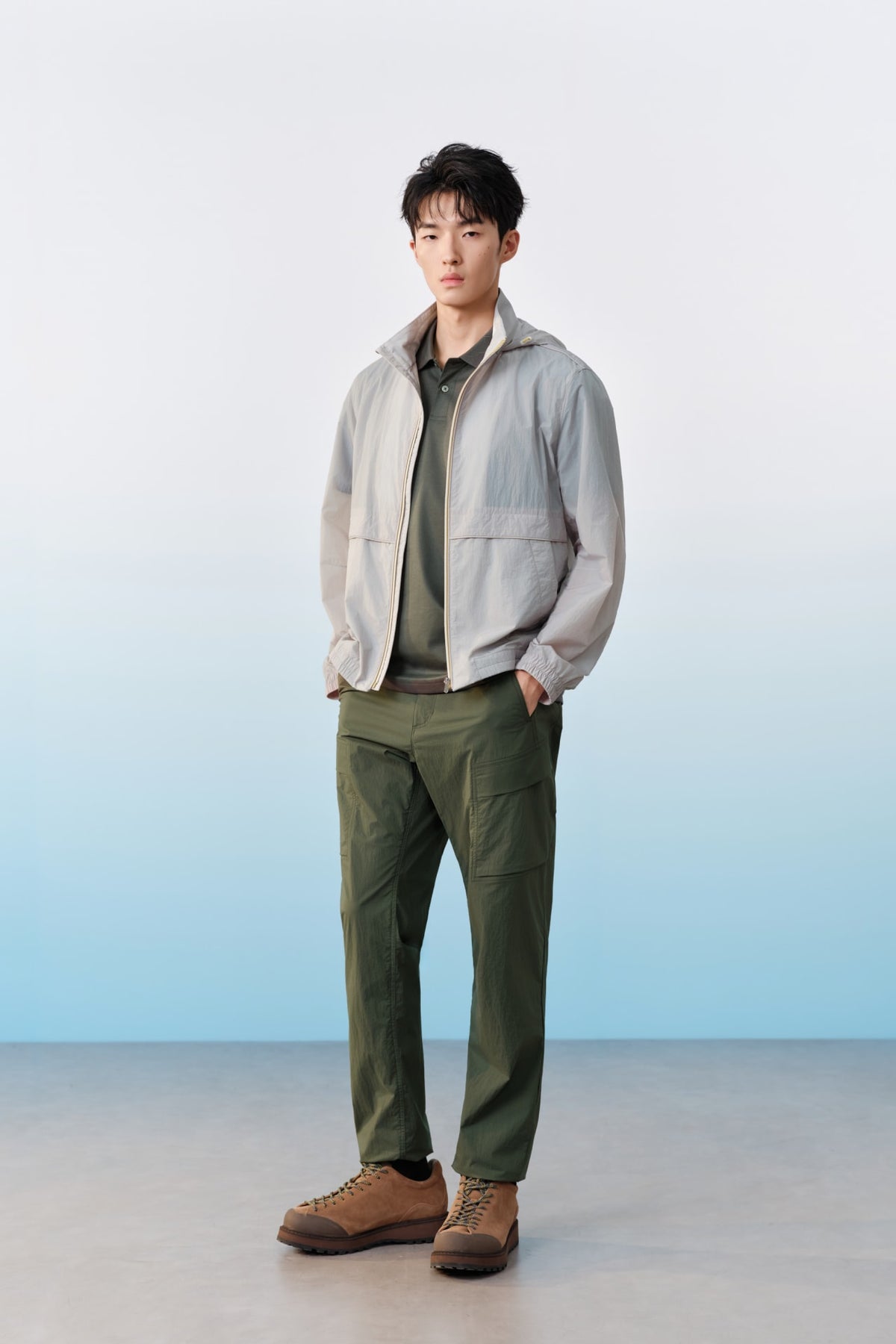 G2000 Pants Lightweight Multi-Way Stretch Nylon Smart Tapered Fit Casual Pants
