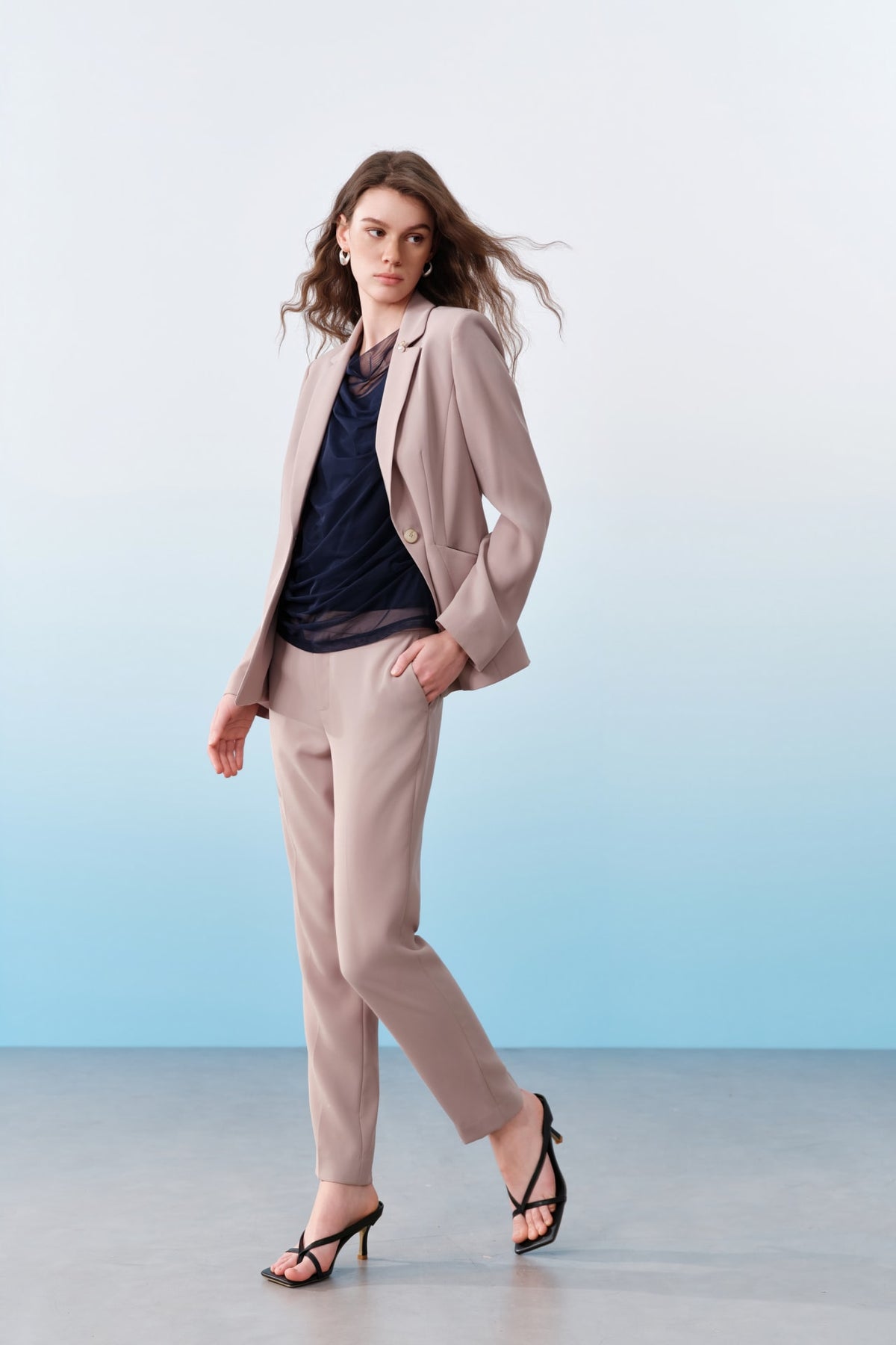 G2000 Suits Cool Touch Twill Slim Fit Suit Blazer Khaki Slim