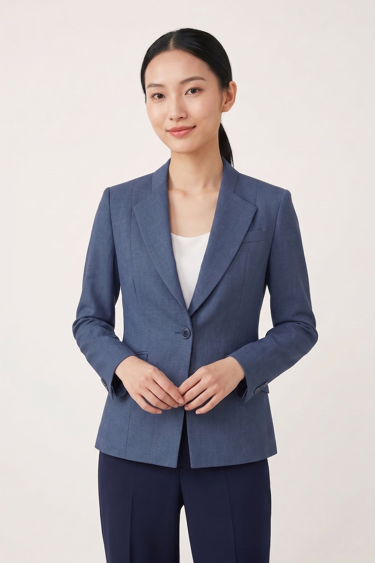 G2000 Suits Cool Touch Houndstooth Slim Fit Suit Blazer Navy Blazer Slim