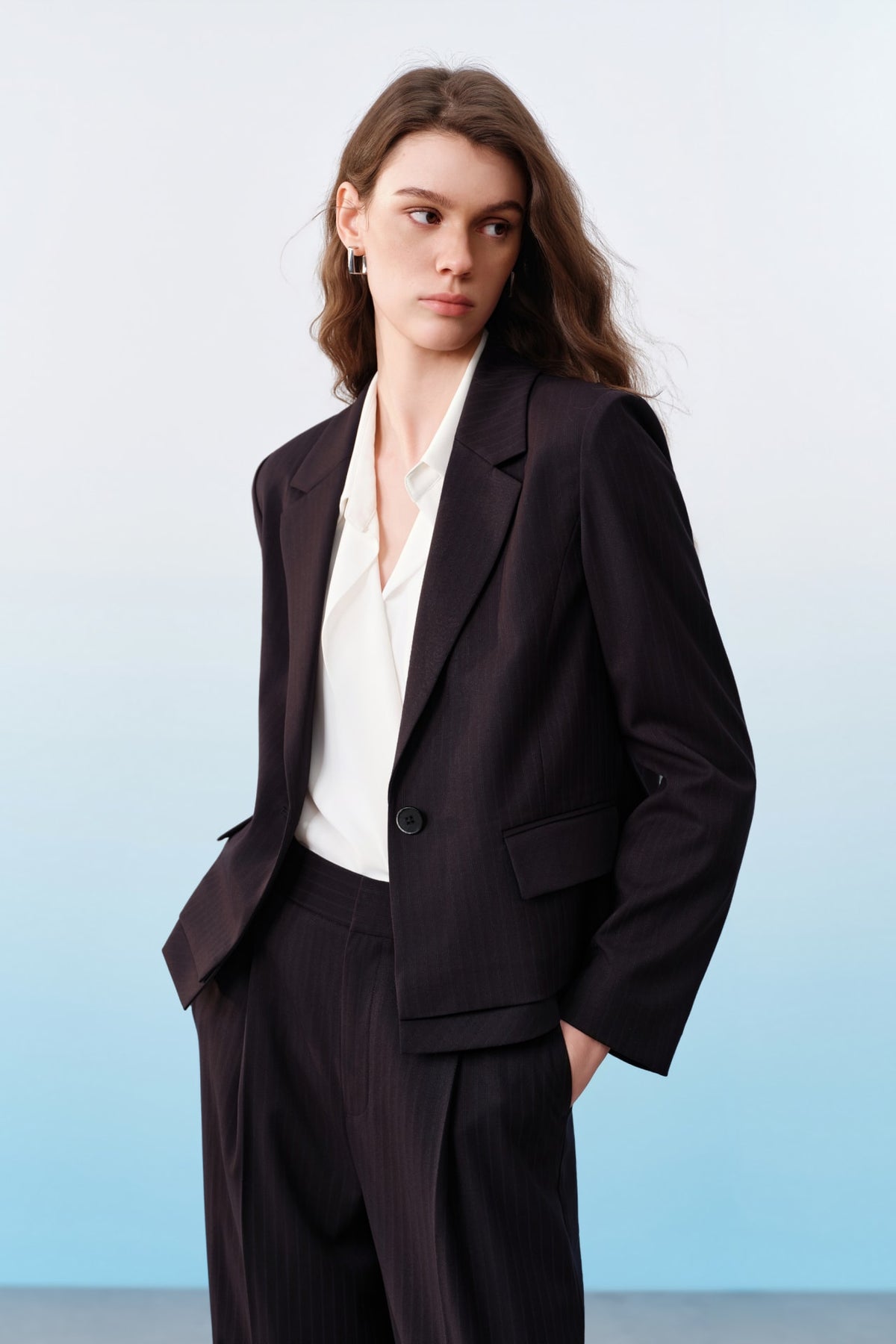 G2000 - Suits - Cool Touch Stripe Relax Fit Suit Blazer