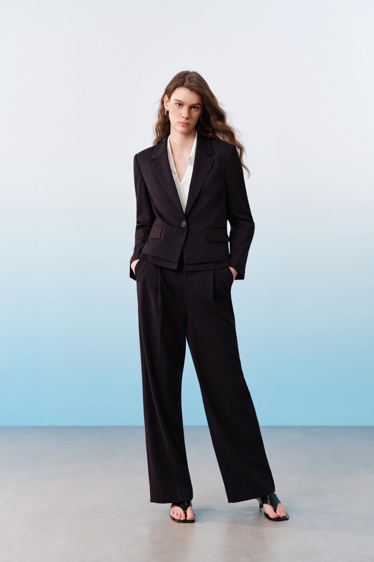 G2000 - Suits - Cool Touch Stripe Relax Fit Suit Blazer