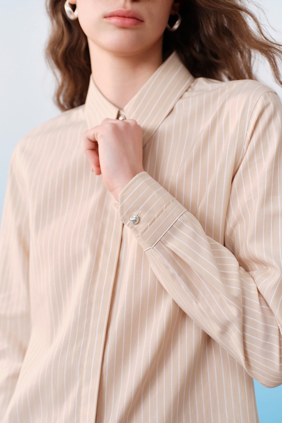 G2000 - Shirts - Cotton Stripe Slim Fit Long Sleeve Shirt