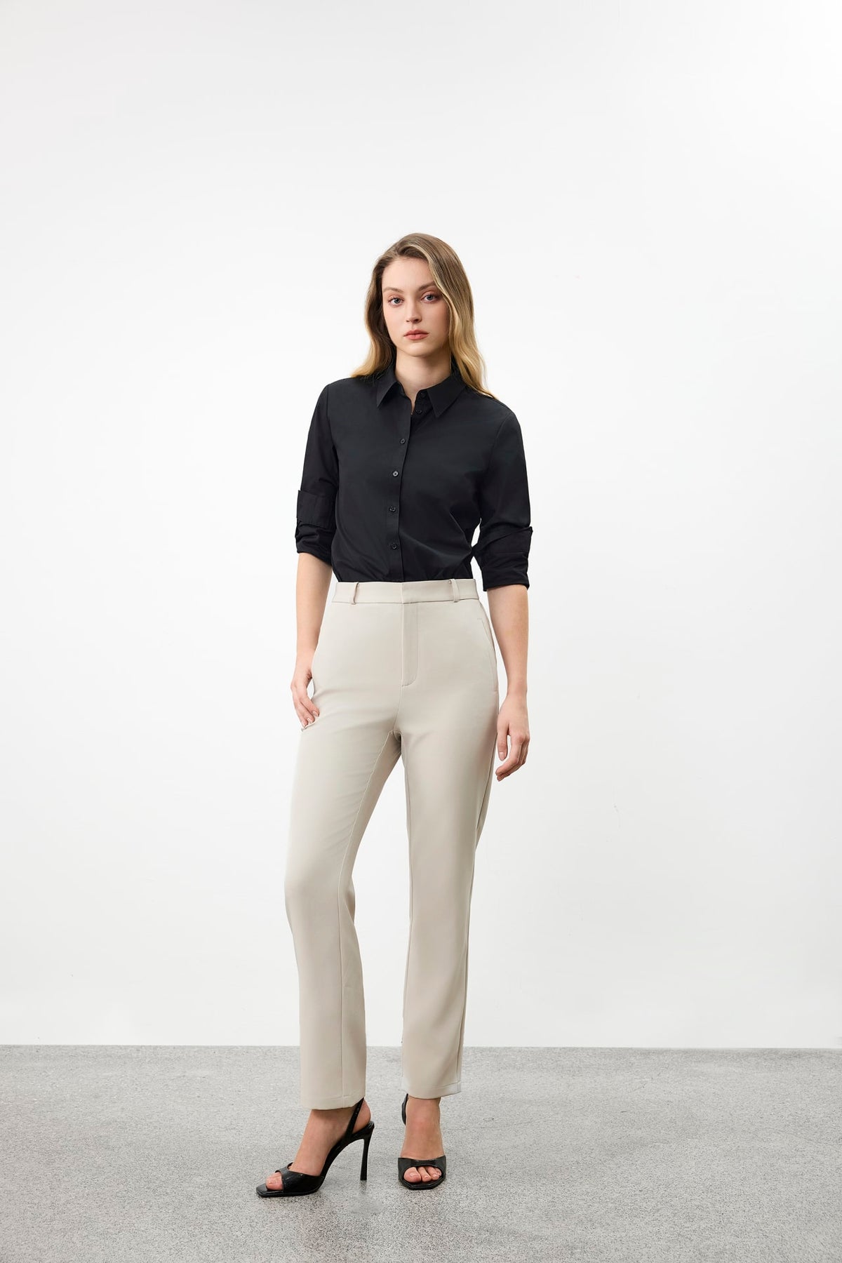 G2000 Shirts Non-Iron Cotton Blend Poplin Long Sleeve Shirt