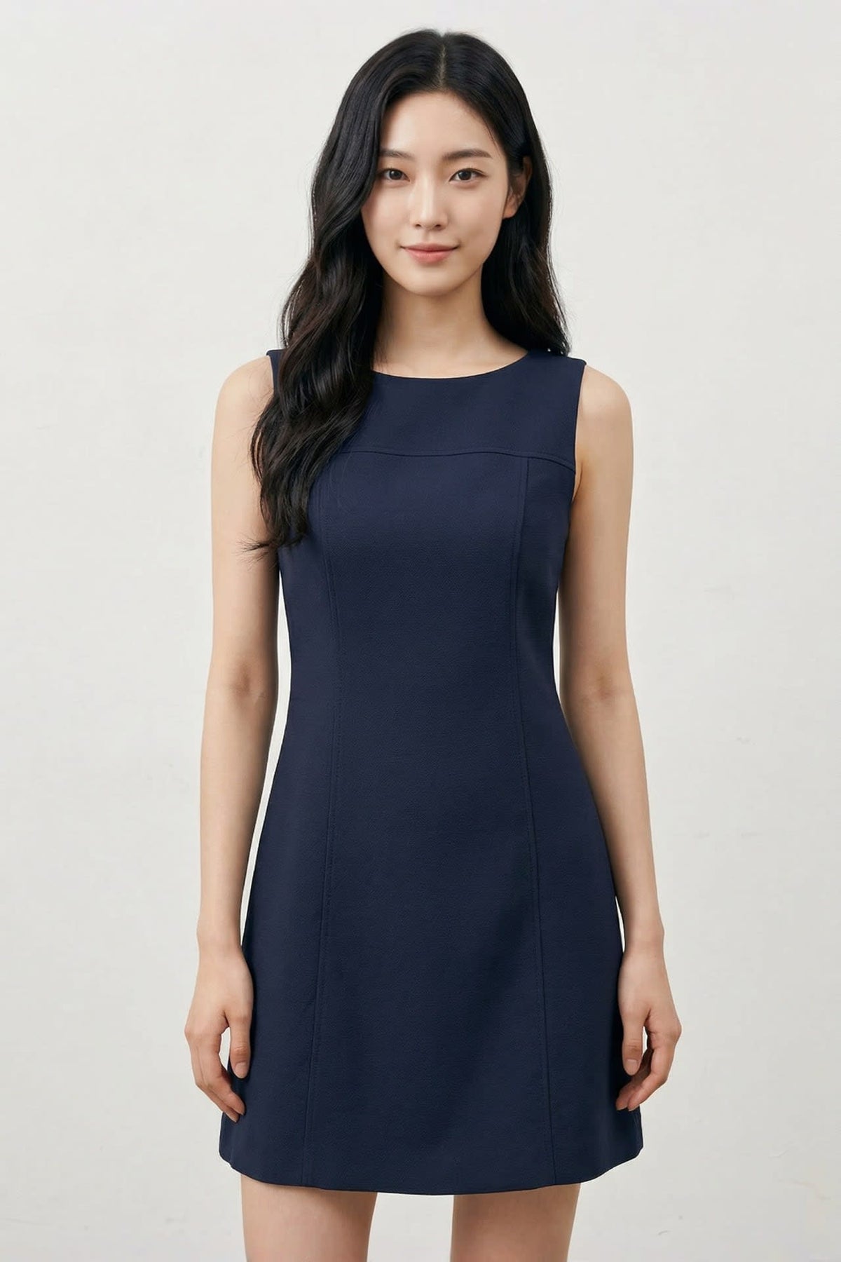 G2000 Dresses Cool Touch Anti UV Boat Neck A-Line Dress Dark Navy A Shape