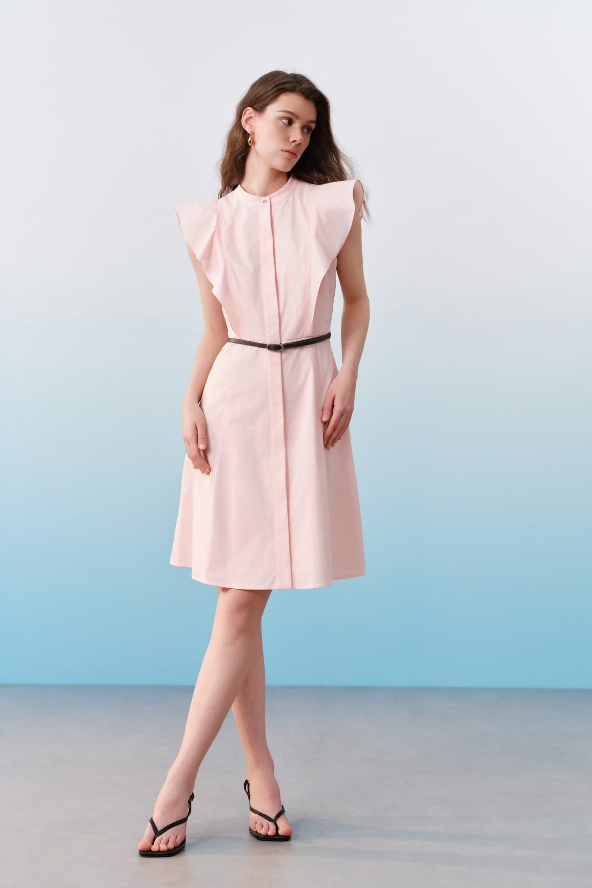 G2000 Dresses Ruffled Sleeve Fit & Flare Dress