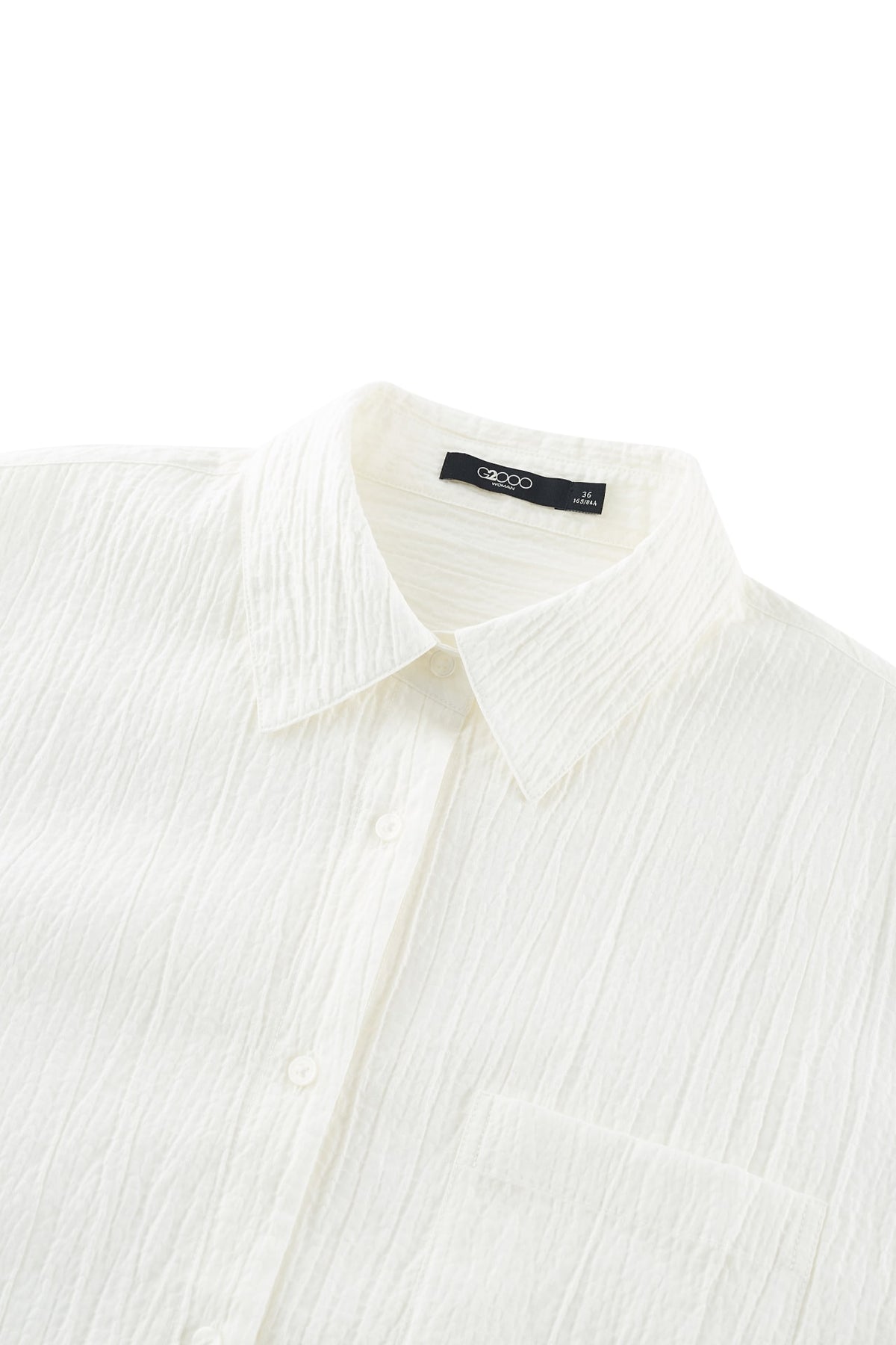 G2000 - Shirts - Sheer Dobby Chiffon Relax Fit Casual Shirt