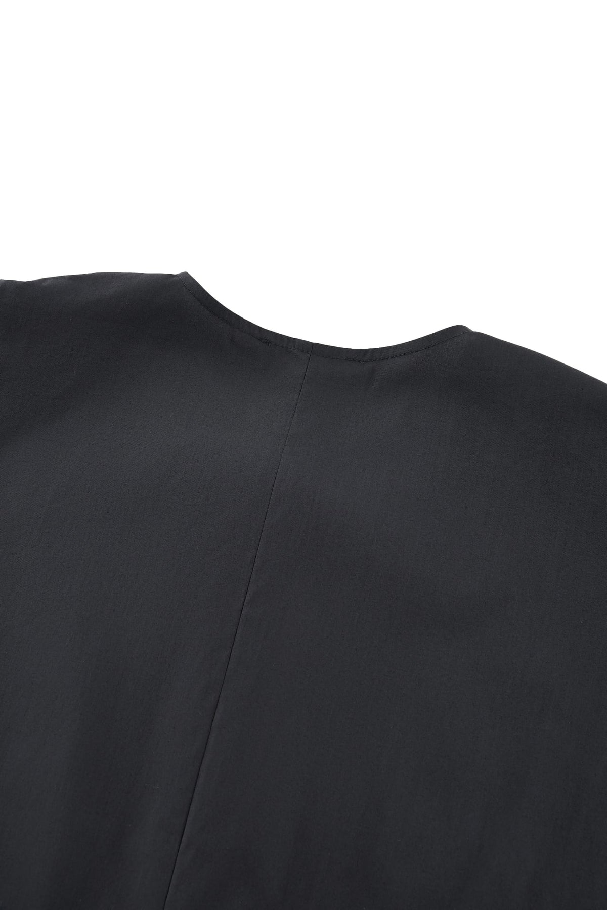 G2000 - Blouses - Folded Side Panel Round Neck Short Sleeve Shirt