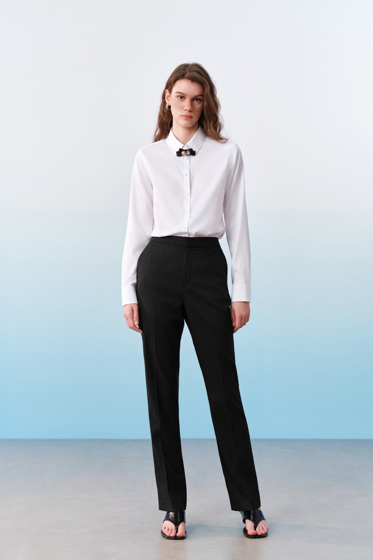 G2000 Pants Three-Proof Finish Twill Straight Leg Suit Pants