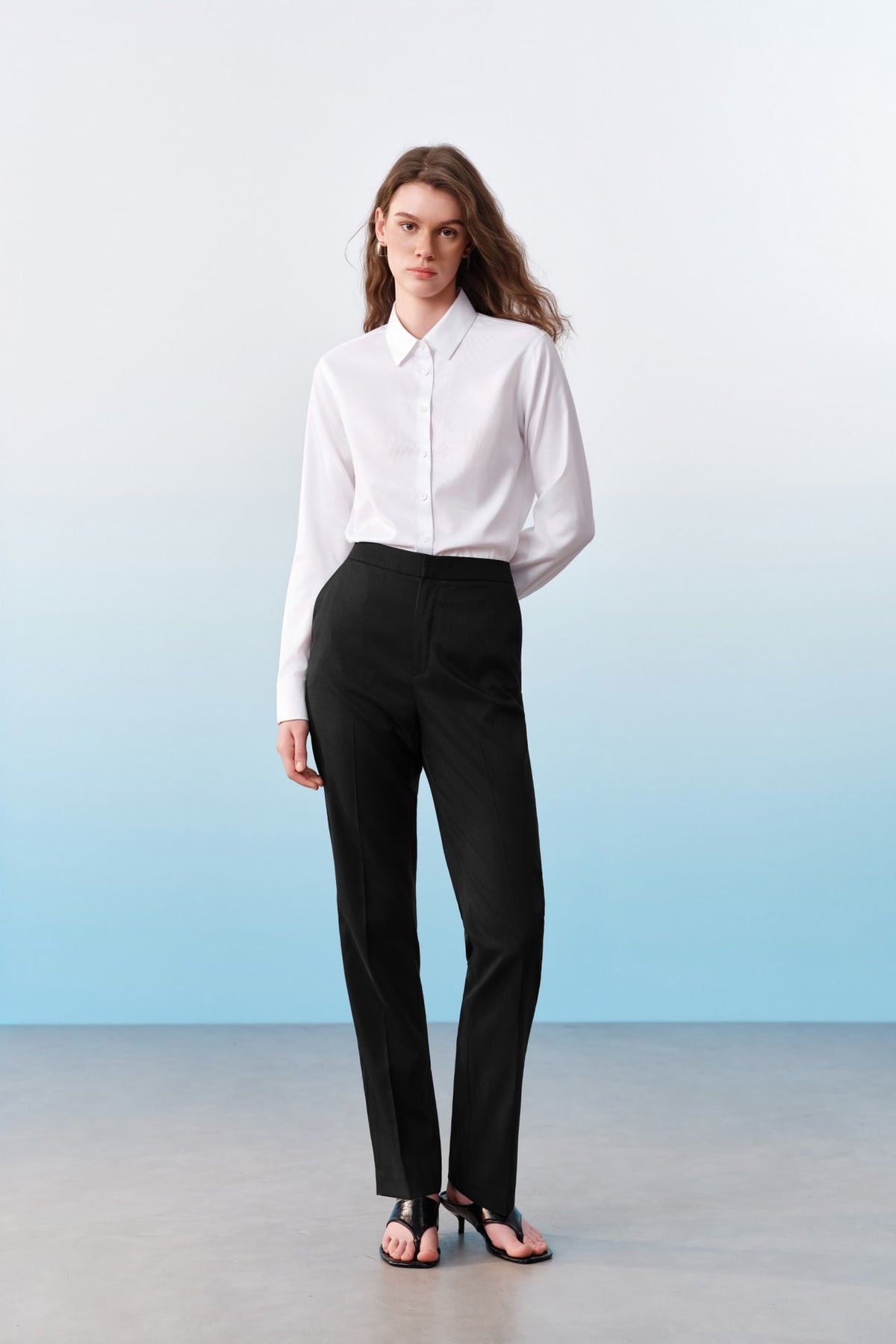 G2000 Pants Three-Proof Finish Twill Straight Leg Suit Pants