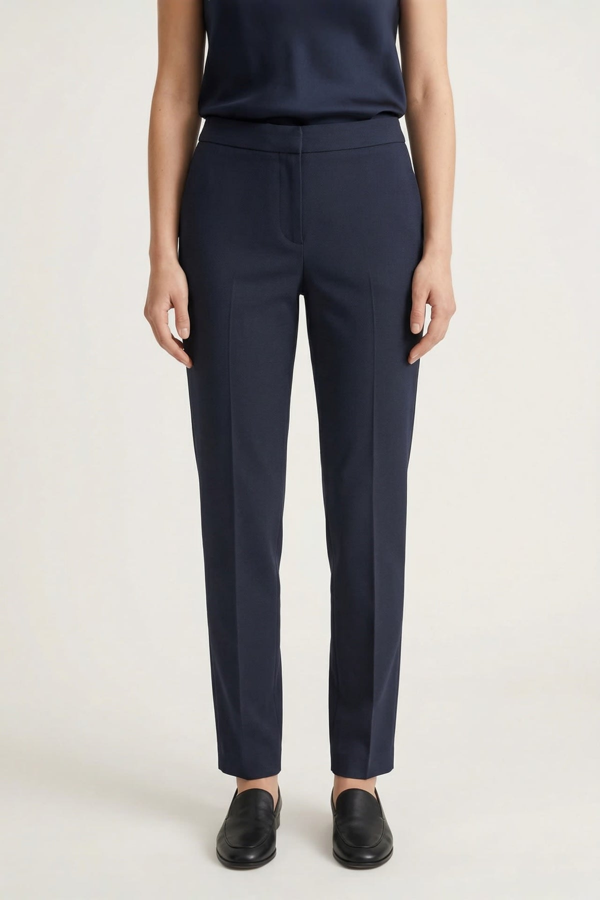 G2000 - Pants - Anti UV Cool Touch Cavalry Twill Cigarette Ankle Pants - Cigarette - Dark Navy