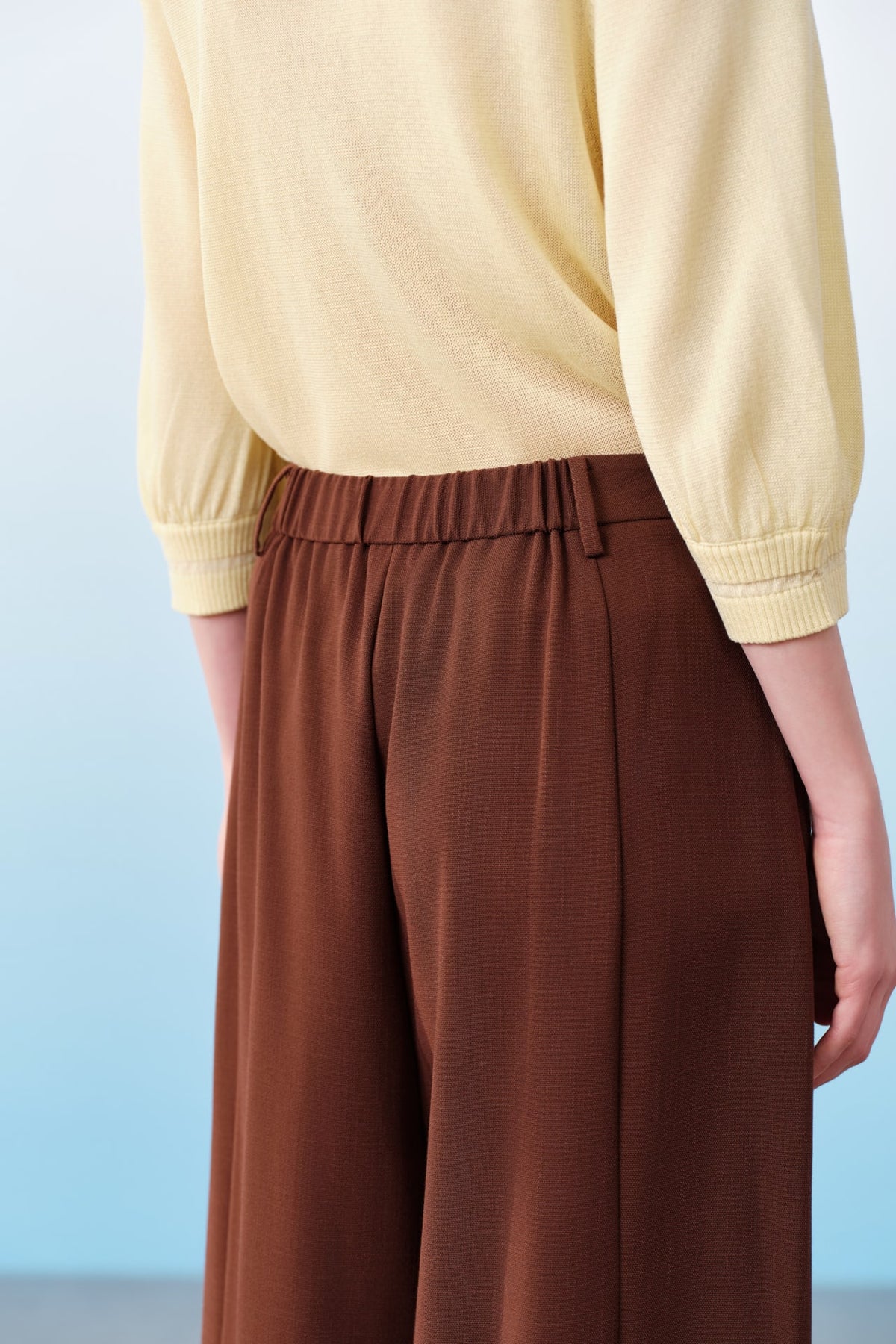 G2000 - Pants - Dobby Ankle Length Wide Leg Pants