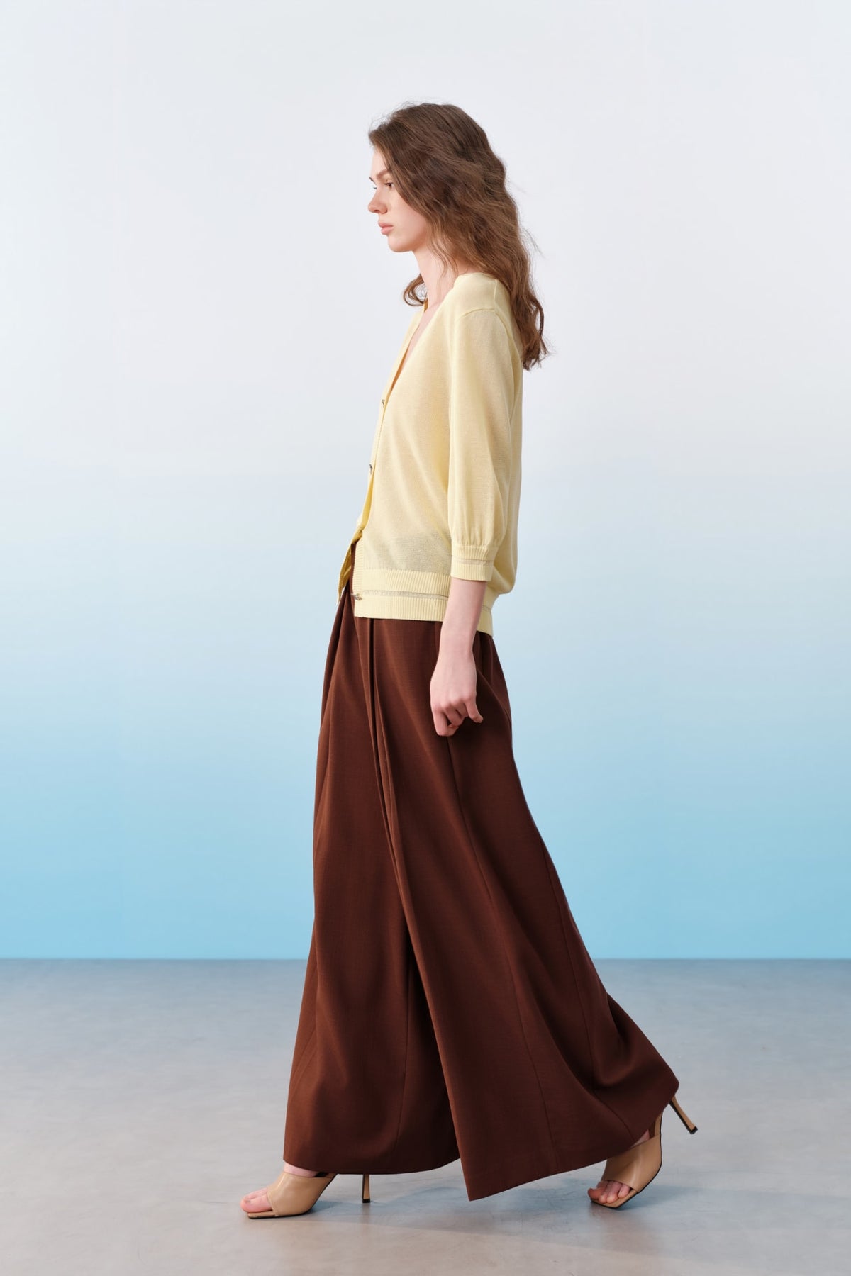 G2000 - Pants - Dobby Ankle Length Wide Leg Pants