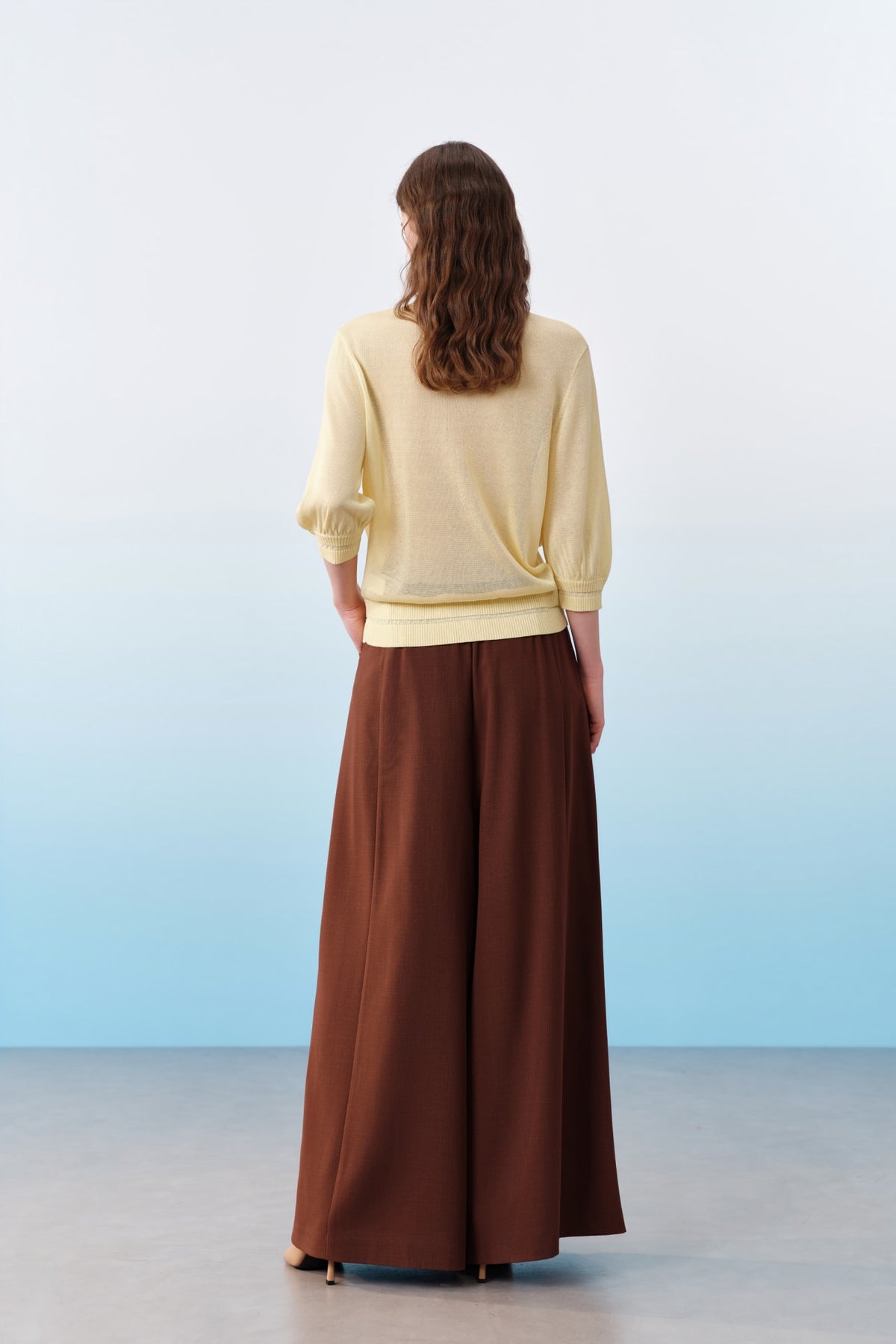 G2000 - Pants - Dobby Ankle Length Wide Leg Pants