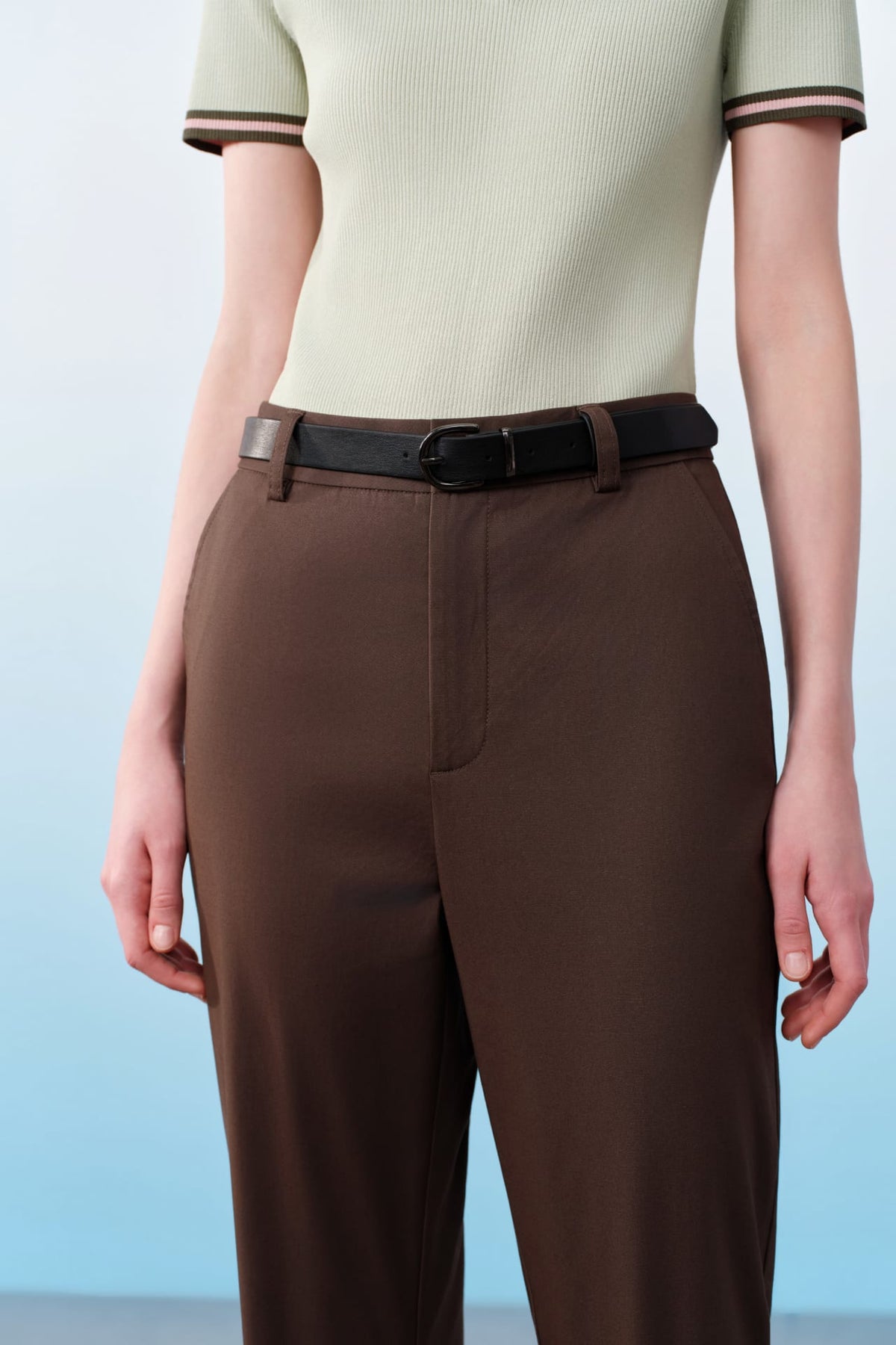 G2000 - Pants - Cropped Regular Straight Leg Casual Pants