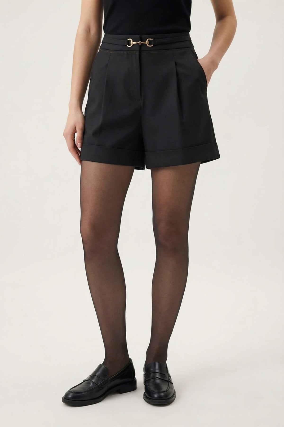 G2000 Shorts Cotton Stretch Twill Casual Shorts Black No Fit