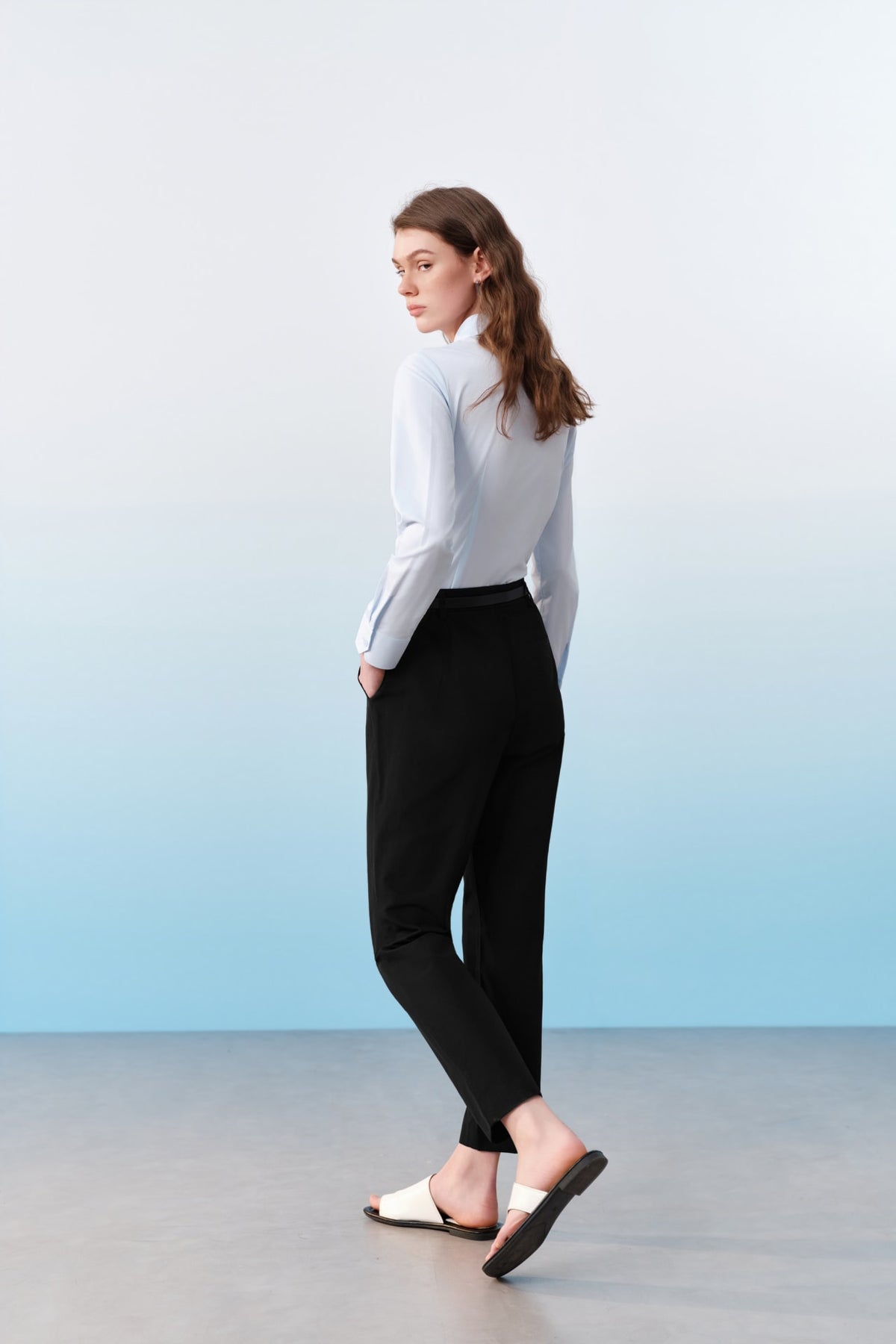 G2000 - Pants - Belted Capri Cigarette Casual Pants