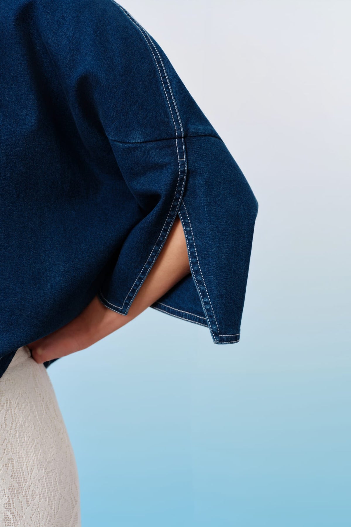 G2000 Coats & Jackets Trench Coat Collar Denim Jacket